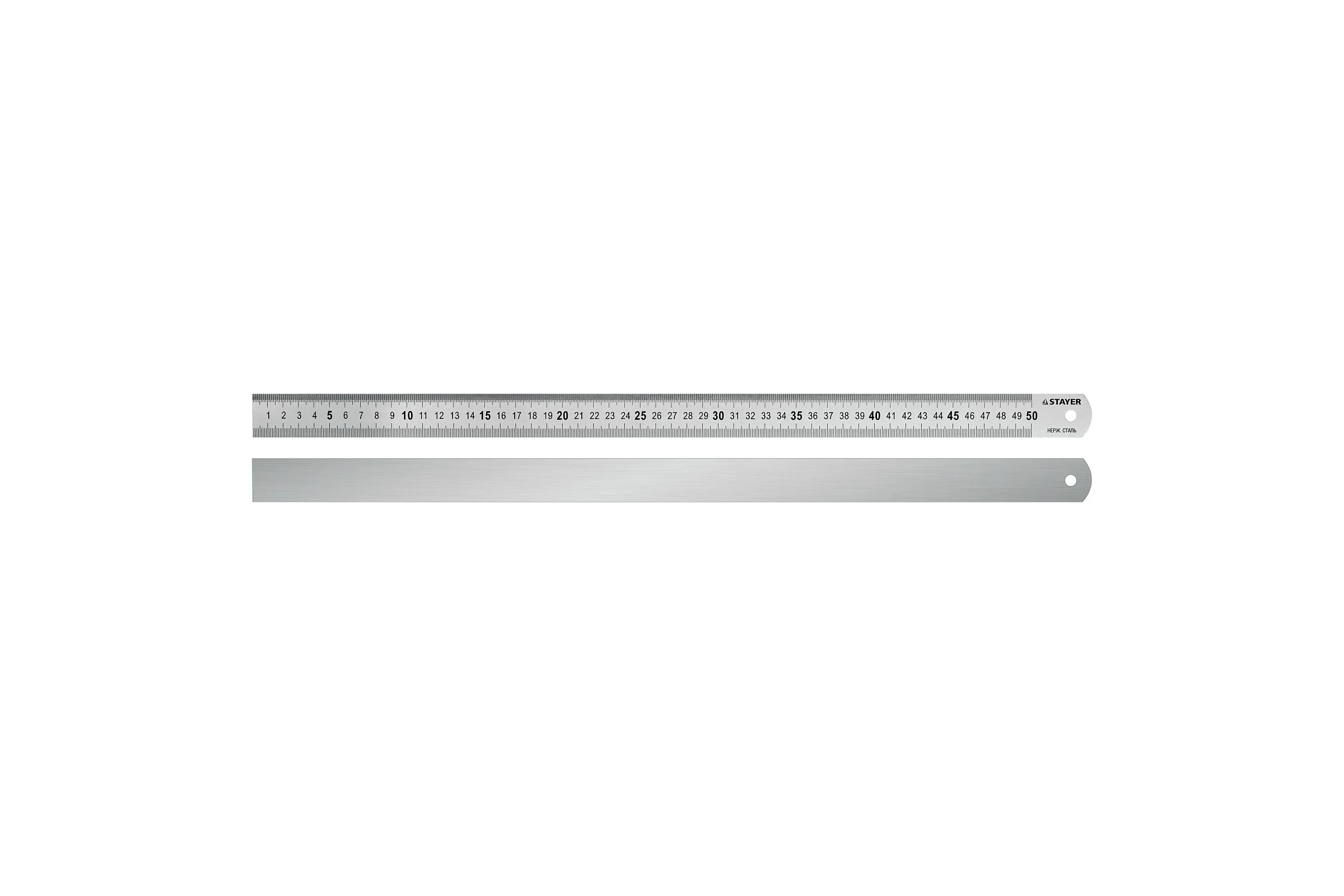 Нержавеющая линейка STAYER двухсторонняя, 0,5м 3427-050_z01