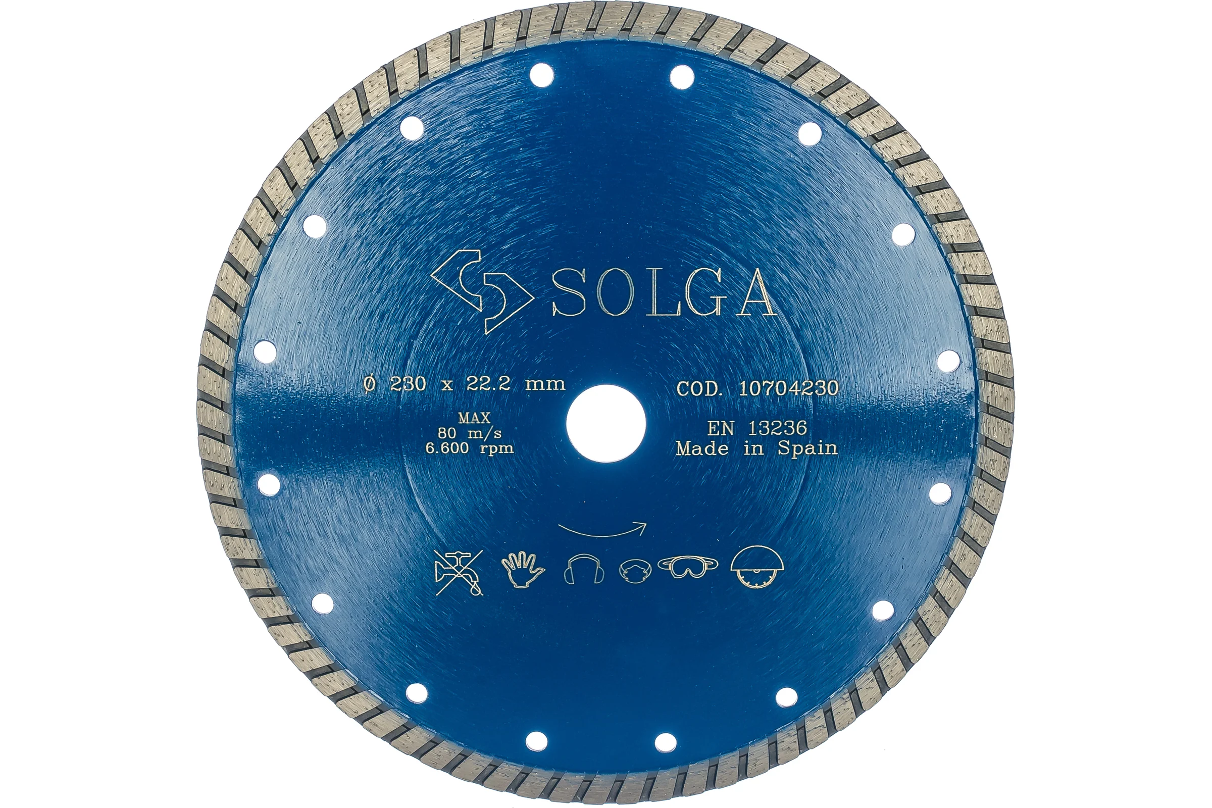 Диск алмазный PROFESSIONAL турбо по железобетону (230х22.2 мм) Solga Diamant 10704230