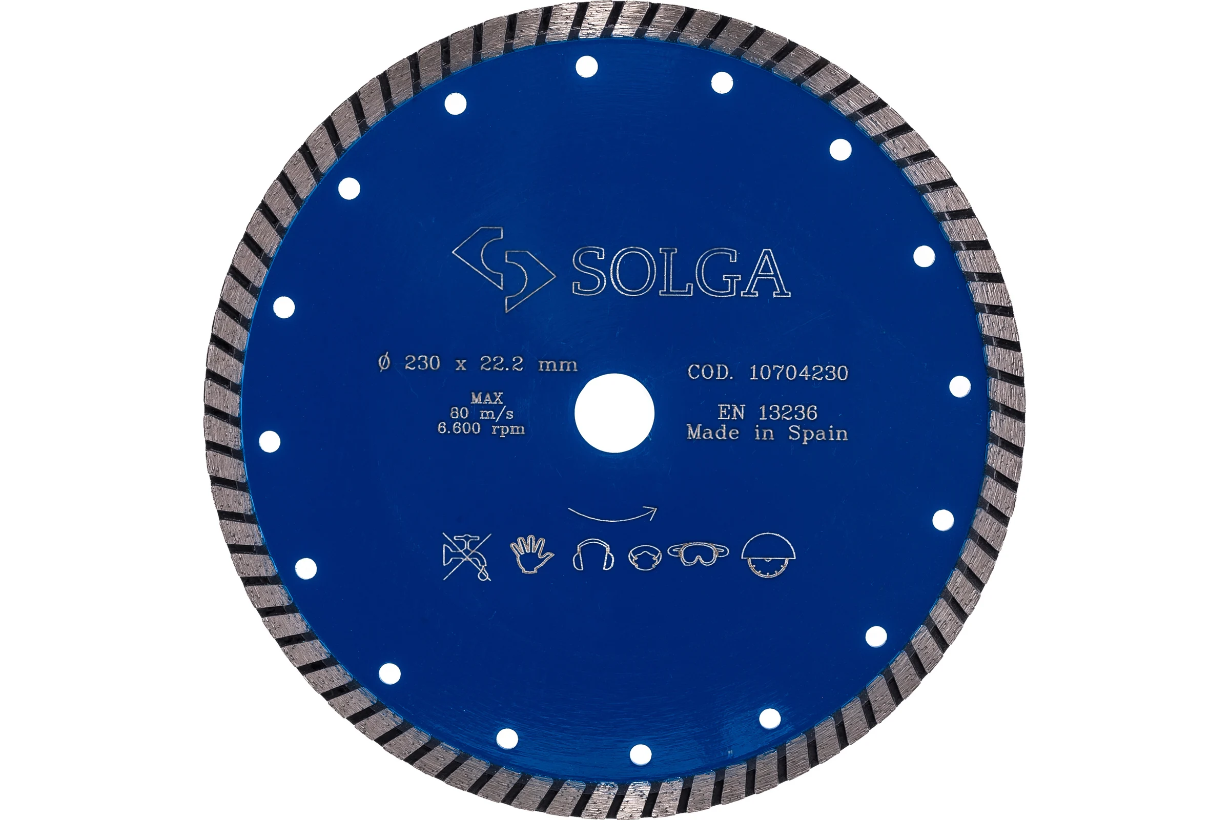 Диск алмазный PROFESSIONAL турбо по железобетону (230х22.2 мм) Solga Diamant 10704230
