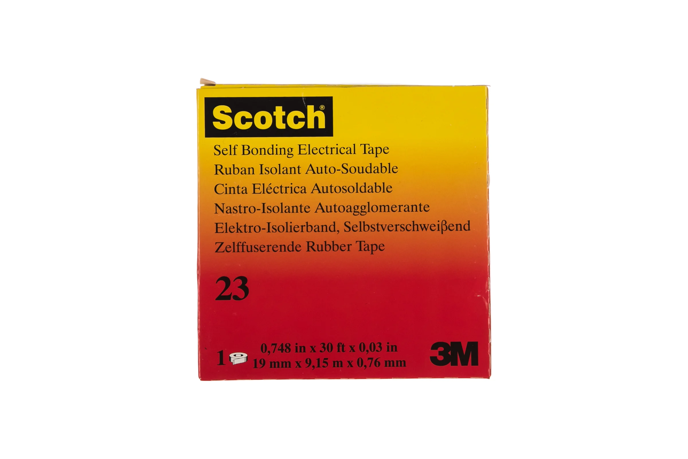 Самослипающаяся резиновая изоляционная лента 3М Scotch 23 19мм х 9,1м 7000007286