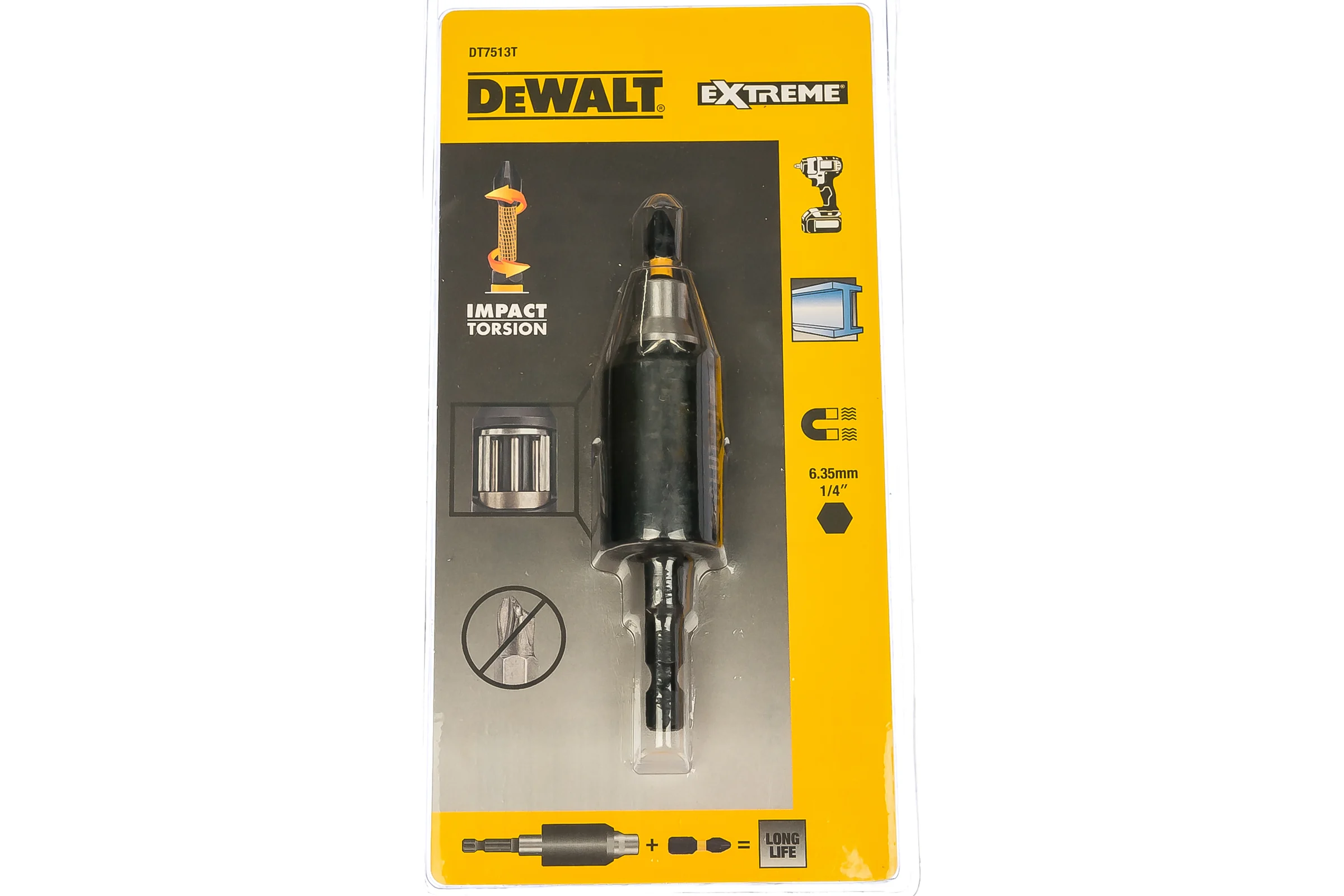 Держатель бит с гасителем удара (5.5 Нм) DEWALT DT7513T