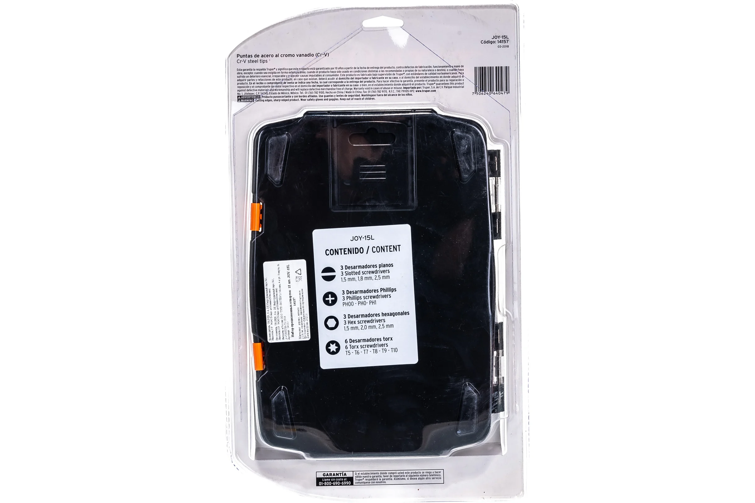 Набор прецизионных отверток TRUPER 15 шт JOY-15L 14157
