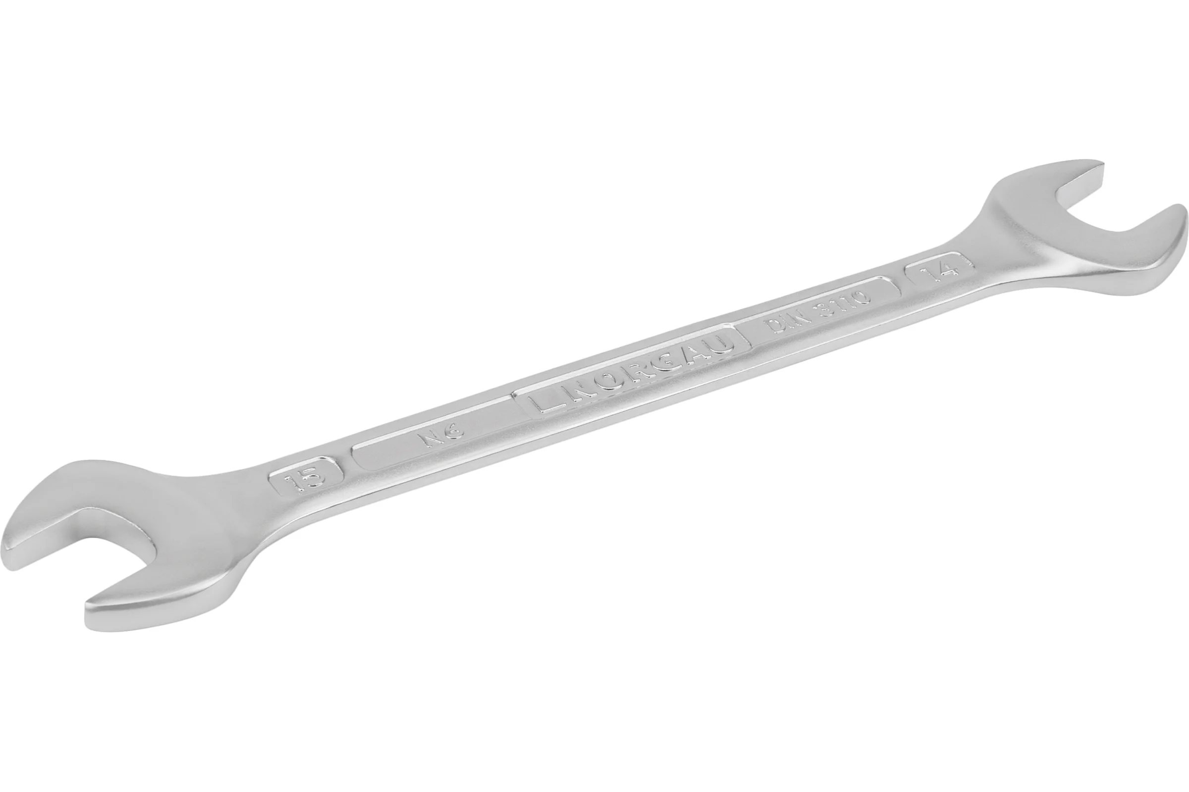 Двусторонний рожковый ключ NORGAU тип N6-14x15 14х15, длина 190 мм 060107163