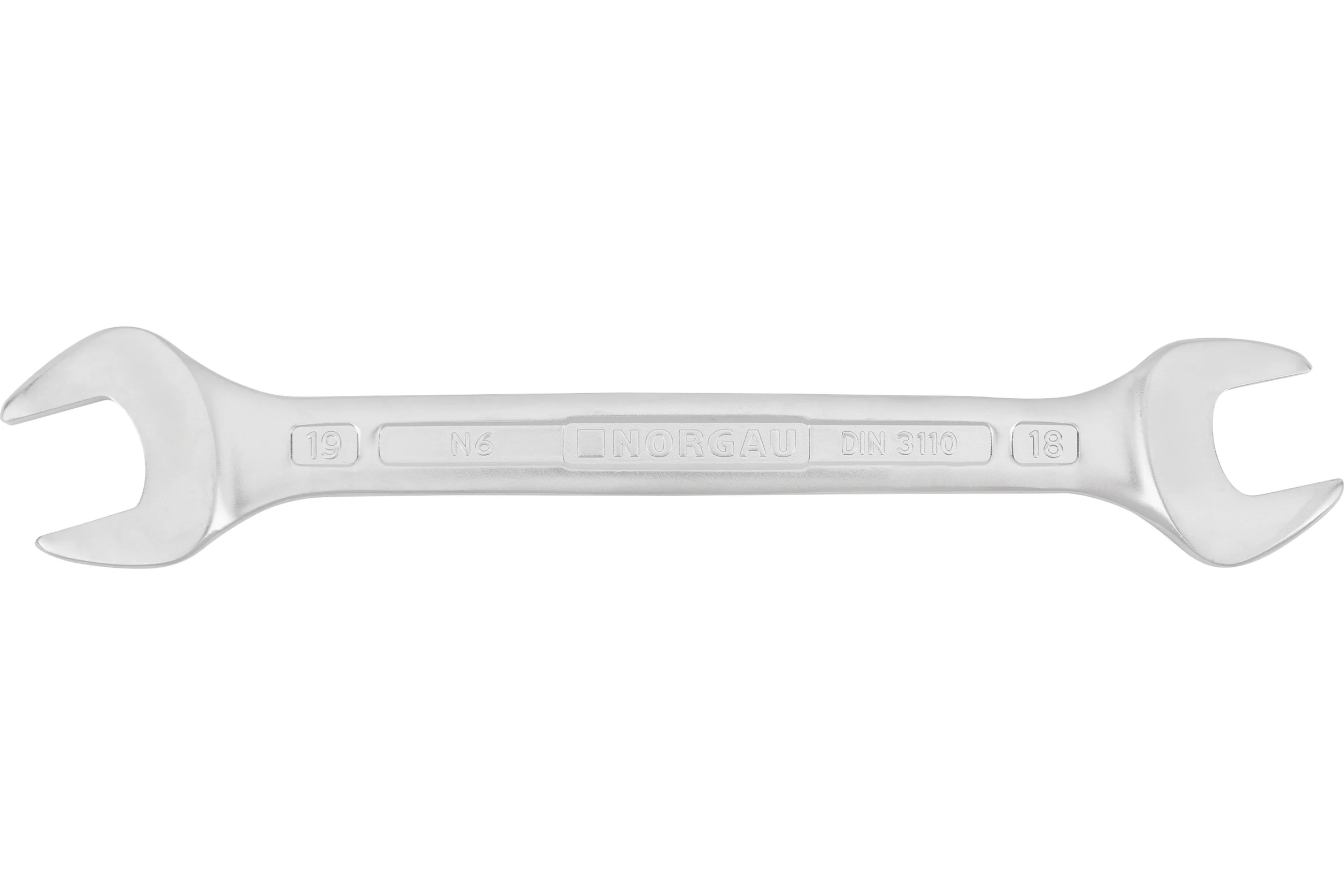 Двусторонний рожковый ключ NORGAU тип N6-18x19 18х19, длина 221 мм 060107193