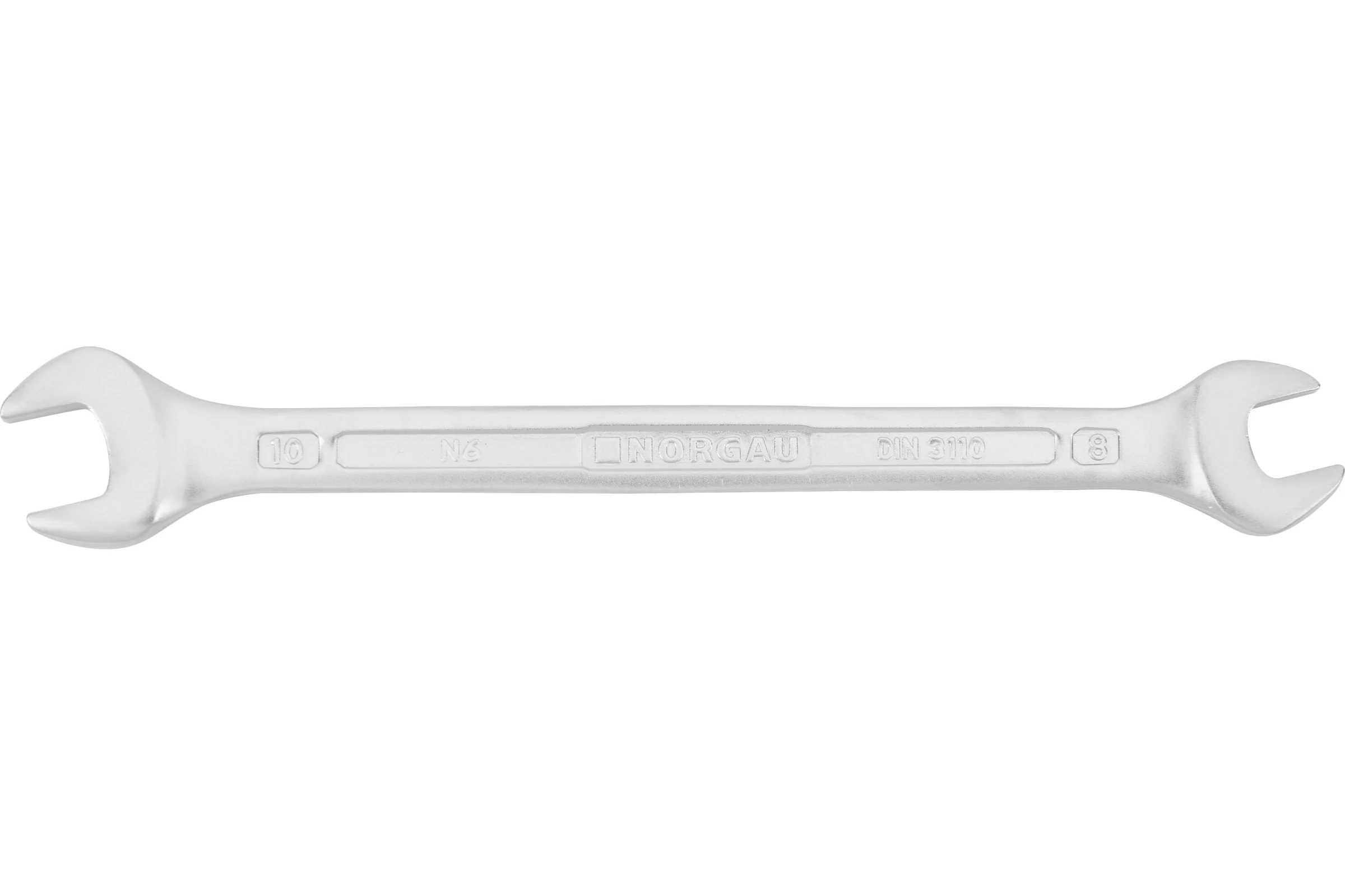 Рожковый двусторонний ключ NORGAU 8х10 мм,140 мм, тип N6-8x10 060107118