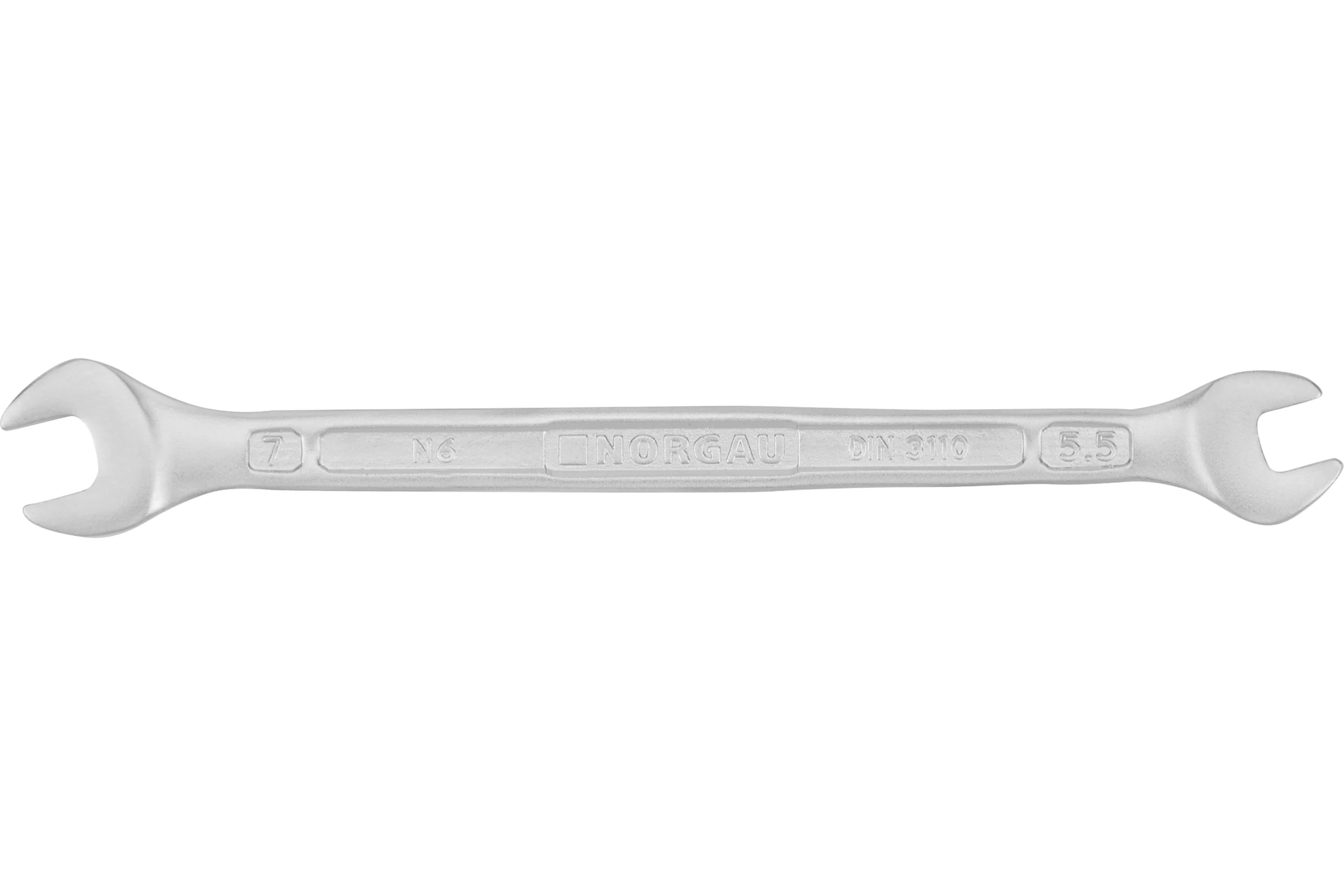 Рожковый двусторонний ключ NORGAU 5.5х7 мм, 123 мм 060107091