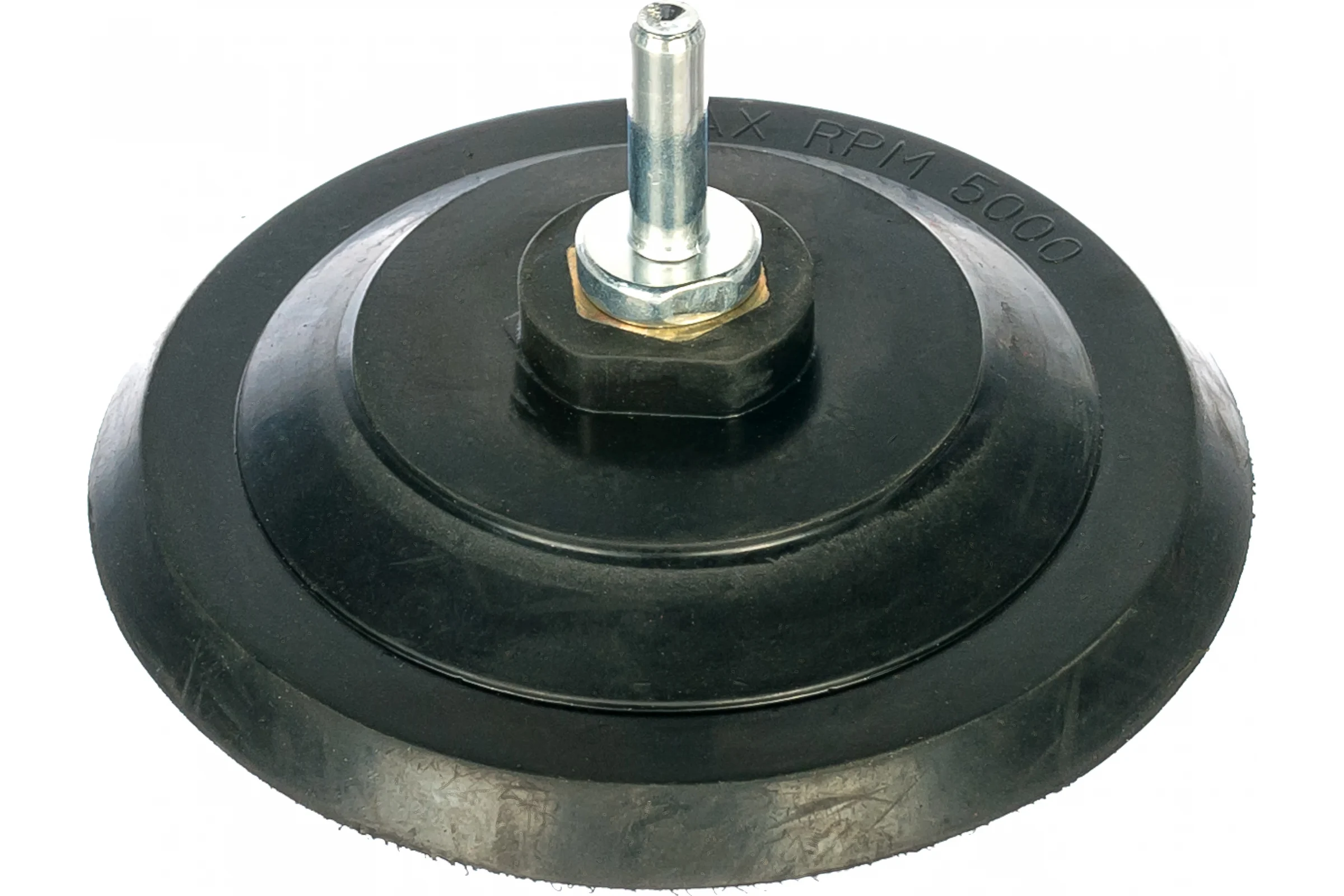 Диск резиновый шлифовальный с липучкой (125 мм; М14) + переходник FIT IT 39624
