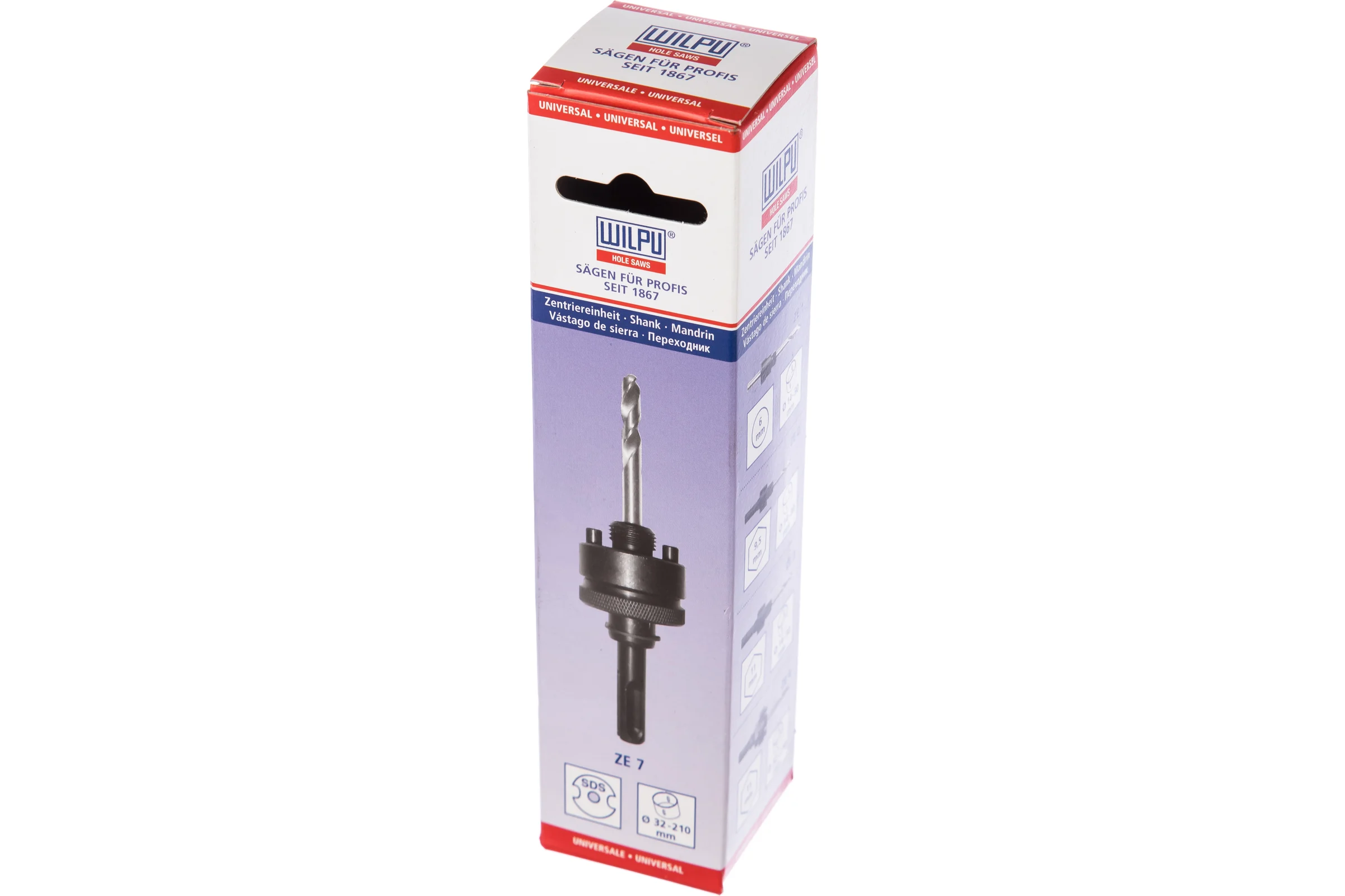 Переходник на коронку Bi-metall ZE7 (32-210 мм) WILPU 3030700001