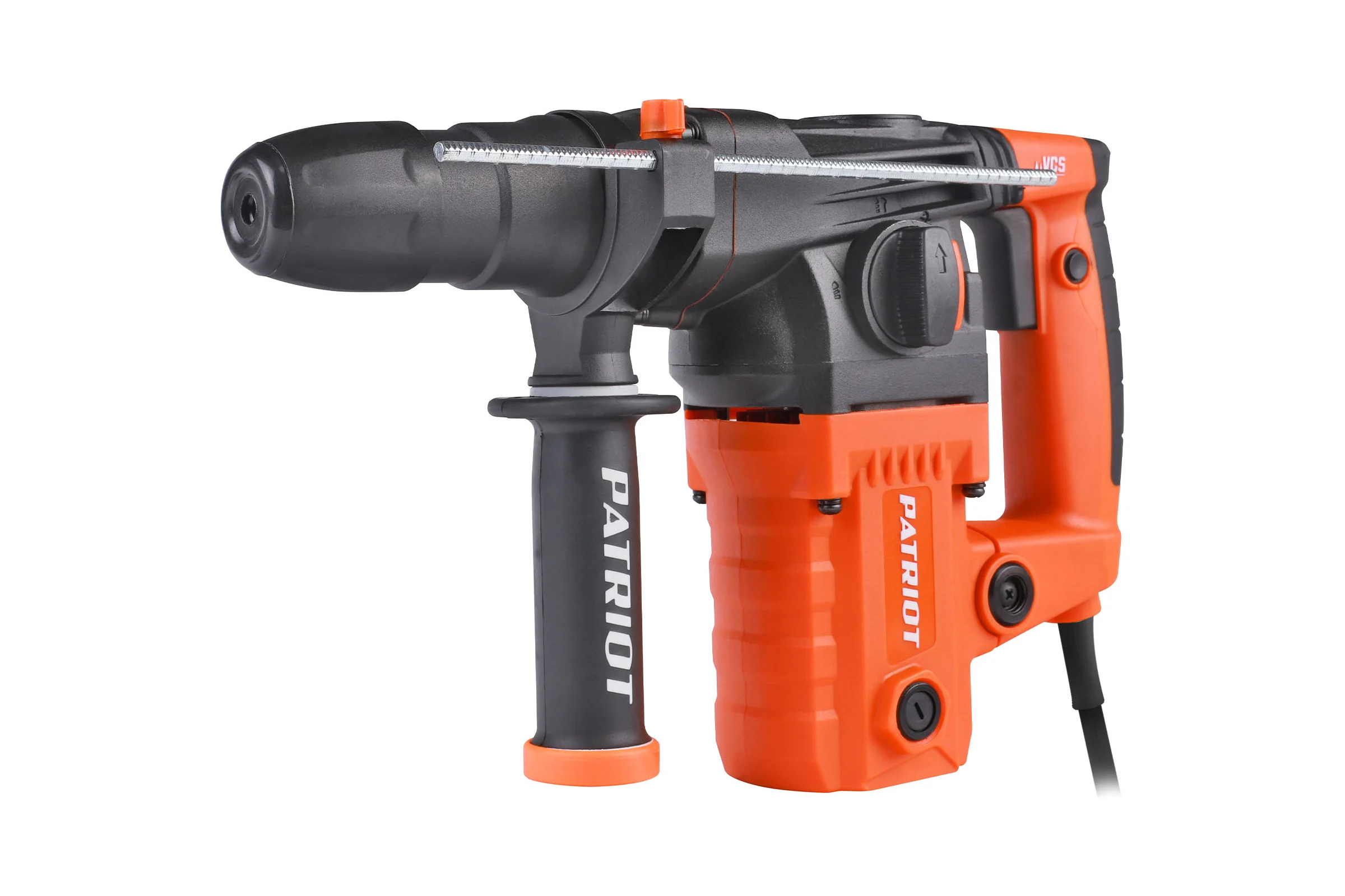 Перфоратор PATRIOT RH 327 SDS+, мощность 1350 Вт, 4.7 Дж, 3 режима работы, макс.диаметр 30мм, набор буров и долот, глубиномер, кейс 140301337
