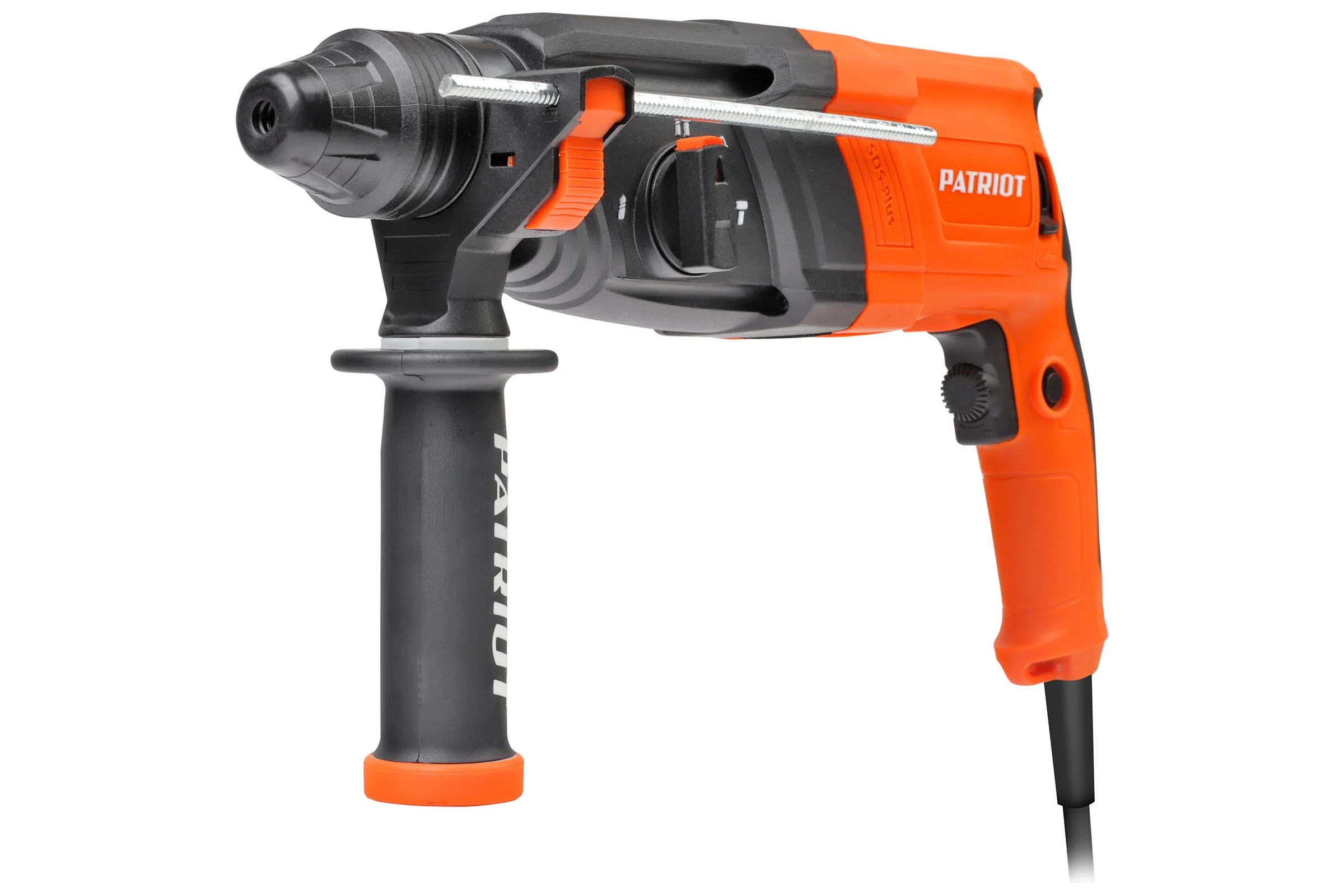 Перфоратор PATRIOT RH 243 SDS+, мощность 770 Вт, 2.6 Дж, 3 режима работы, макс.диаметр 24 мм, глубиномер, кейс 140301343