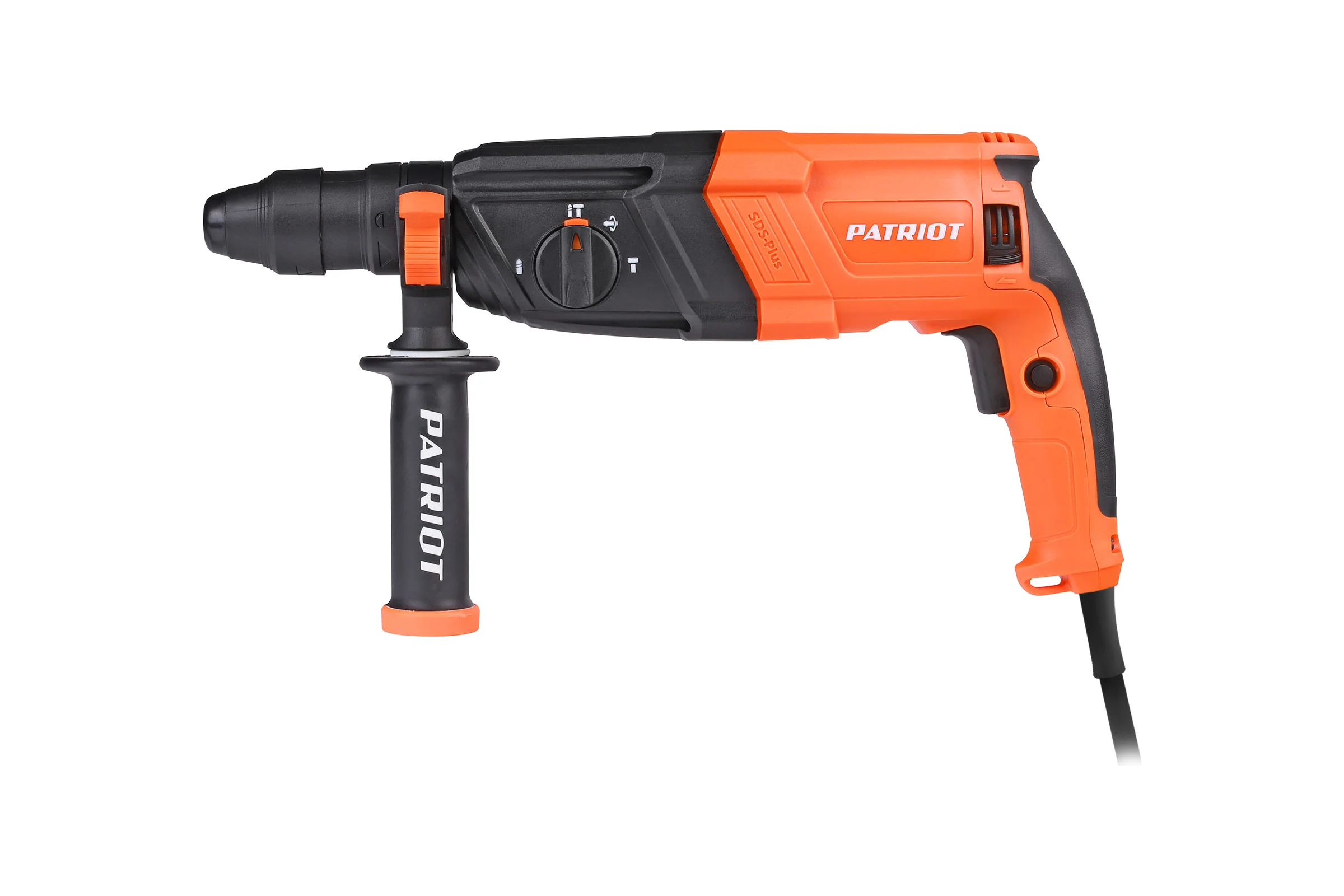 Перфоратор PATRIOT RH 287Q SDS+, мощность 1065 Вт, 3.2 Дж, 3 режима работы, быстросменный патрон QCC, макс.диаметр 28 мм, набор буров и долот, глубиномер, кейс 140301331