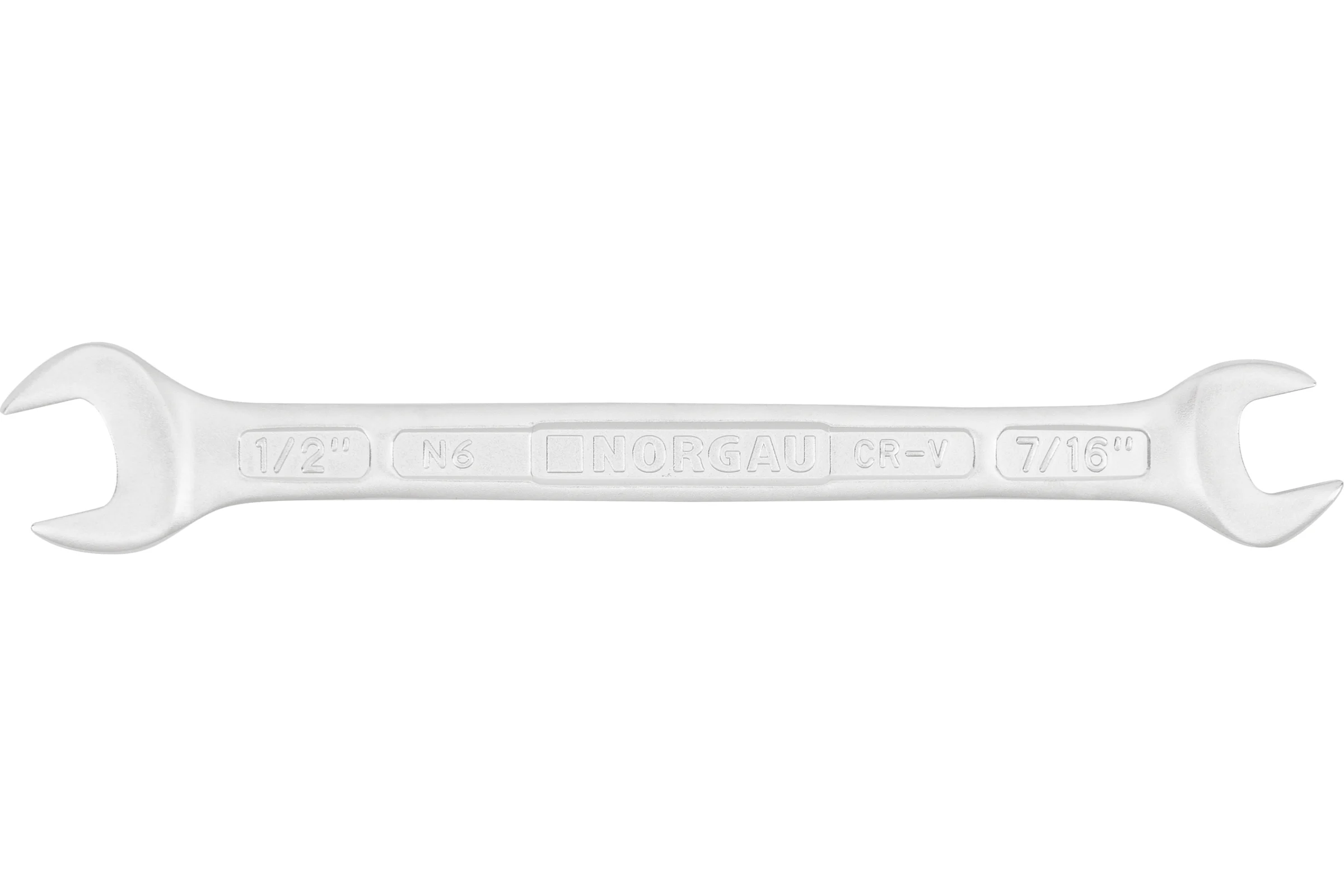 Двусторонний рожковый ключ NORGAU тип N6-7/16x1/2 7/16x1/2", длина 156 мм 060107358