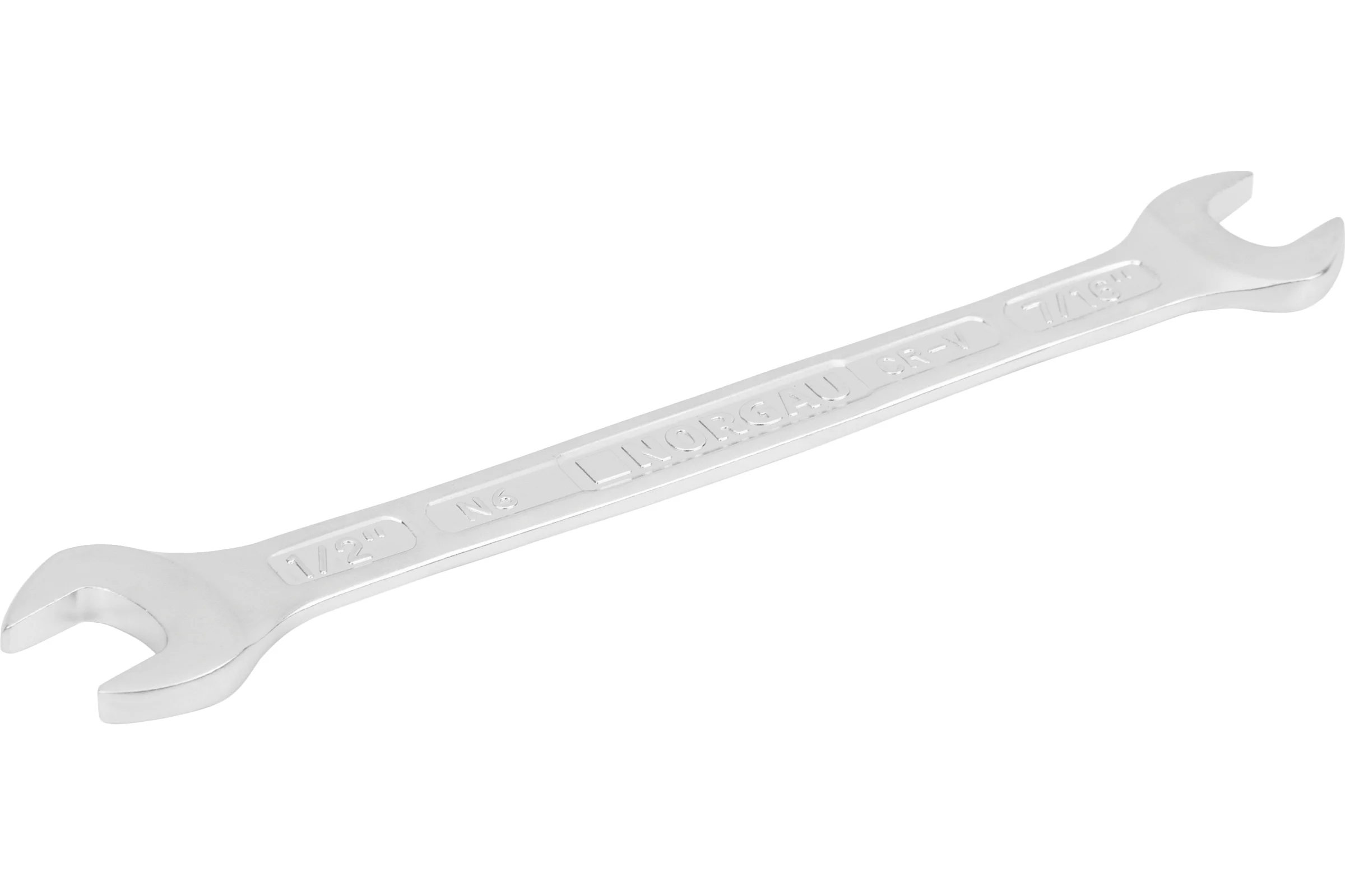 Двусторонний рожковый ключ NORGAU тип N6-7/16x1/2 7/16x1/2", длина 156 мм 060107358