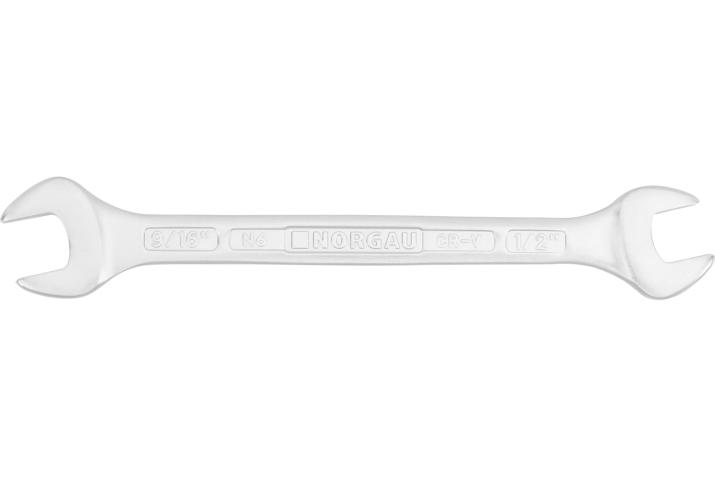 Двусторонний рожковый ключ NORGAU тип N6-1/2x9/16 1/2x9/16", длина 180 мм 060107361