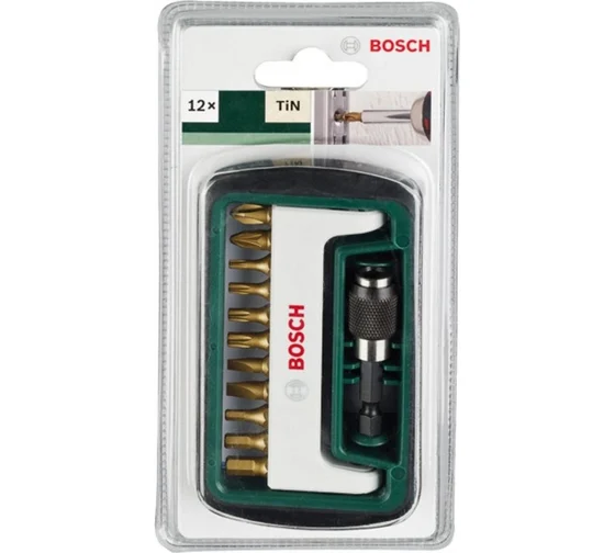 Набор бит (12 предметов) PH/PZ/TORX/SL/HEX TIN Bosch 2608255992