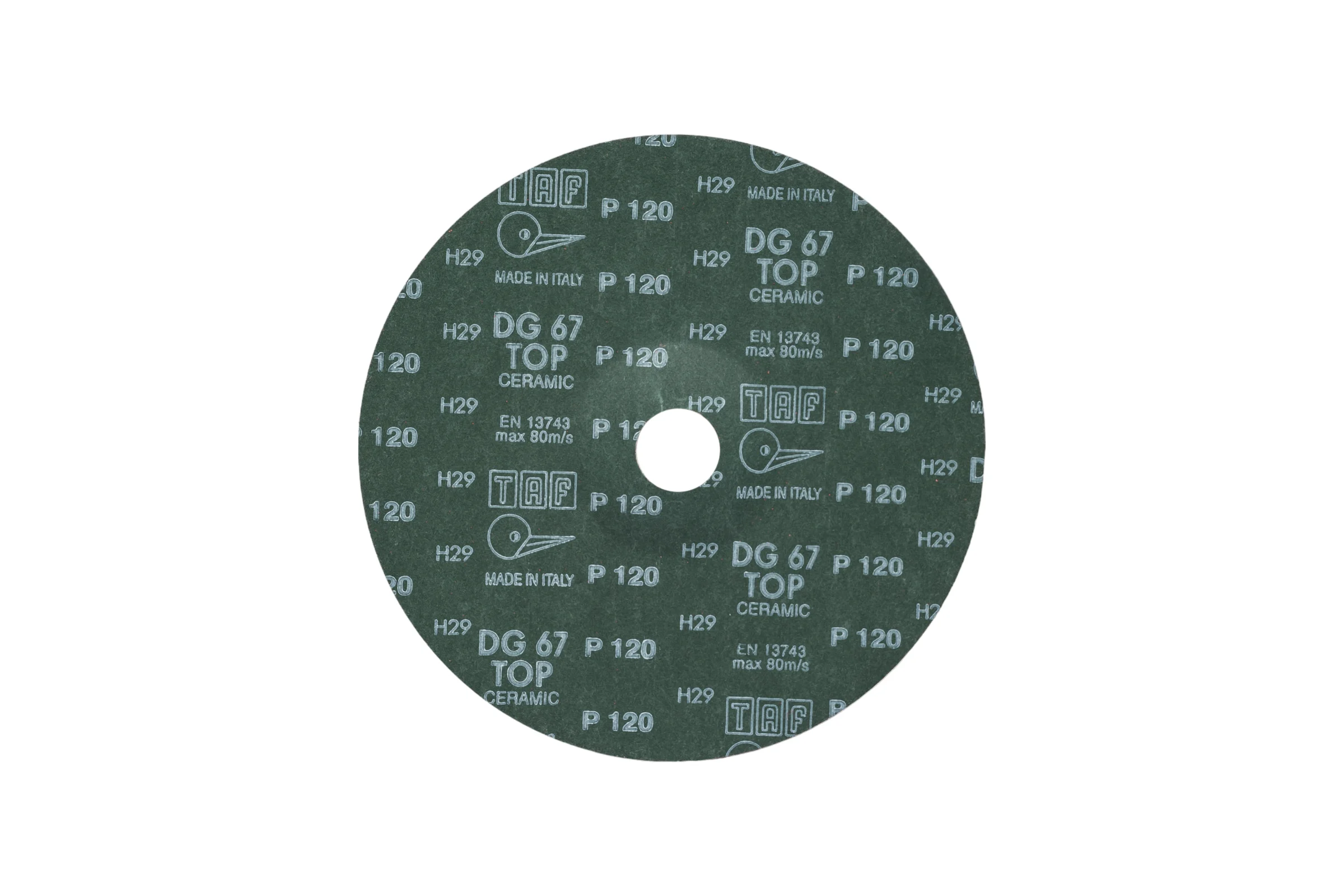 Круг фибровый dg67top 180х22 мм, P120, 25 шт TAF 4631169132378