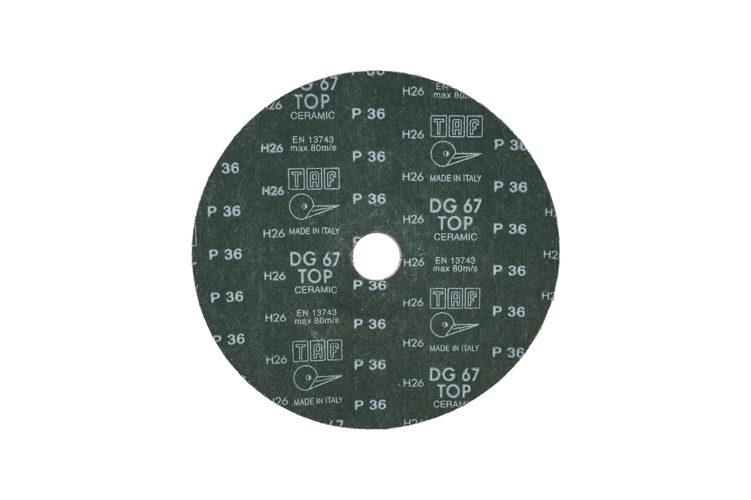 Круг фибровый dg67top 180х22 мм, P36, 25 шт TAF 4631169132347
