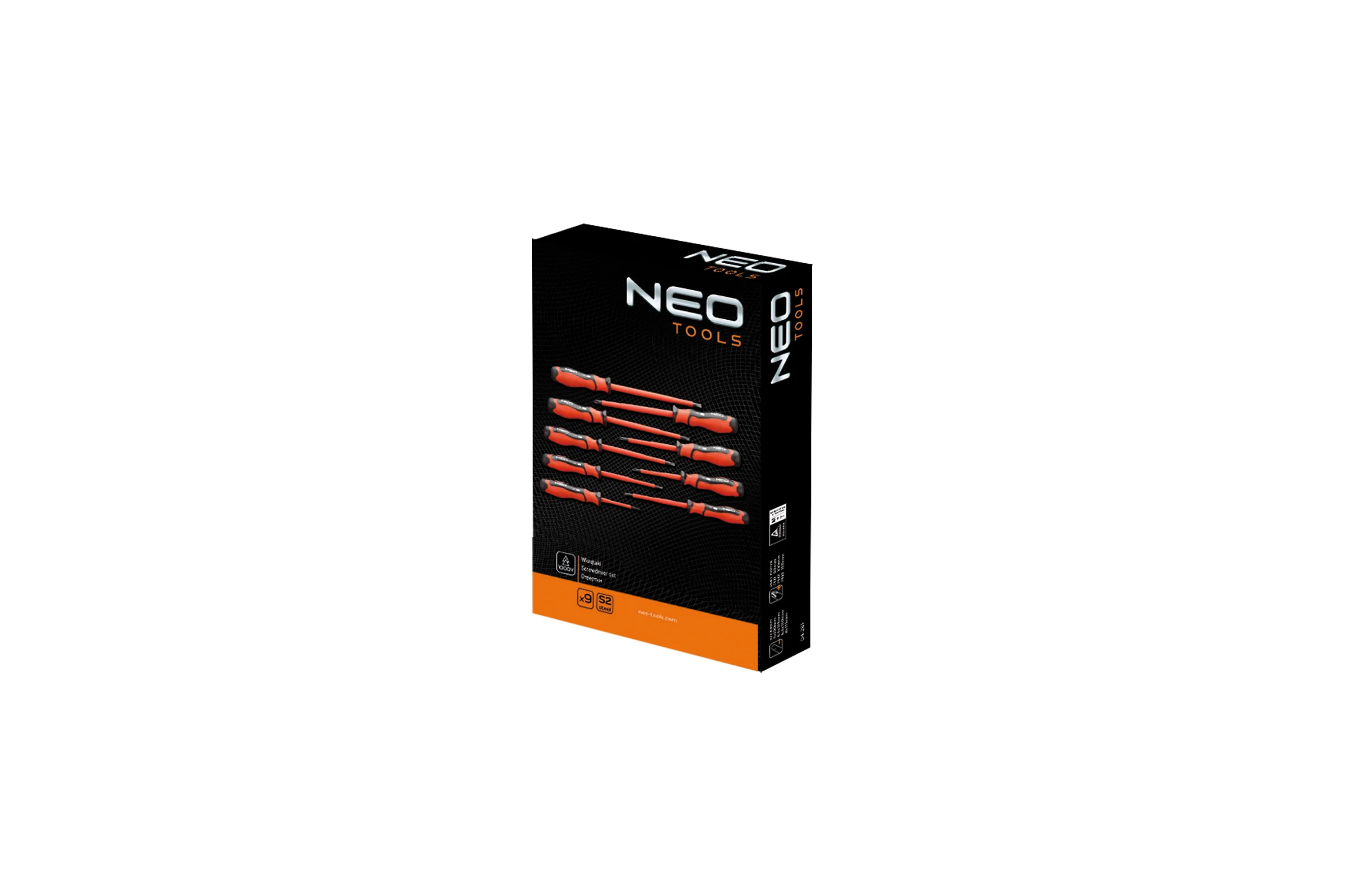 Набор отверток NEO Tools 1000 В, 9 шт. 04-261