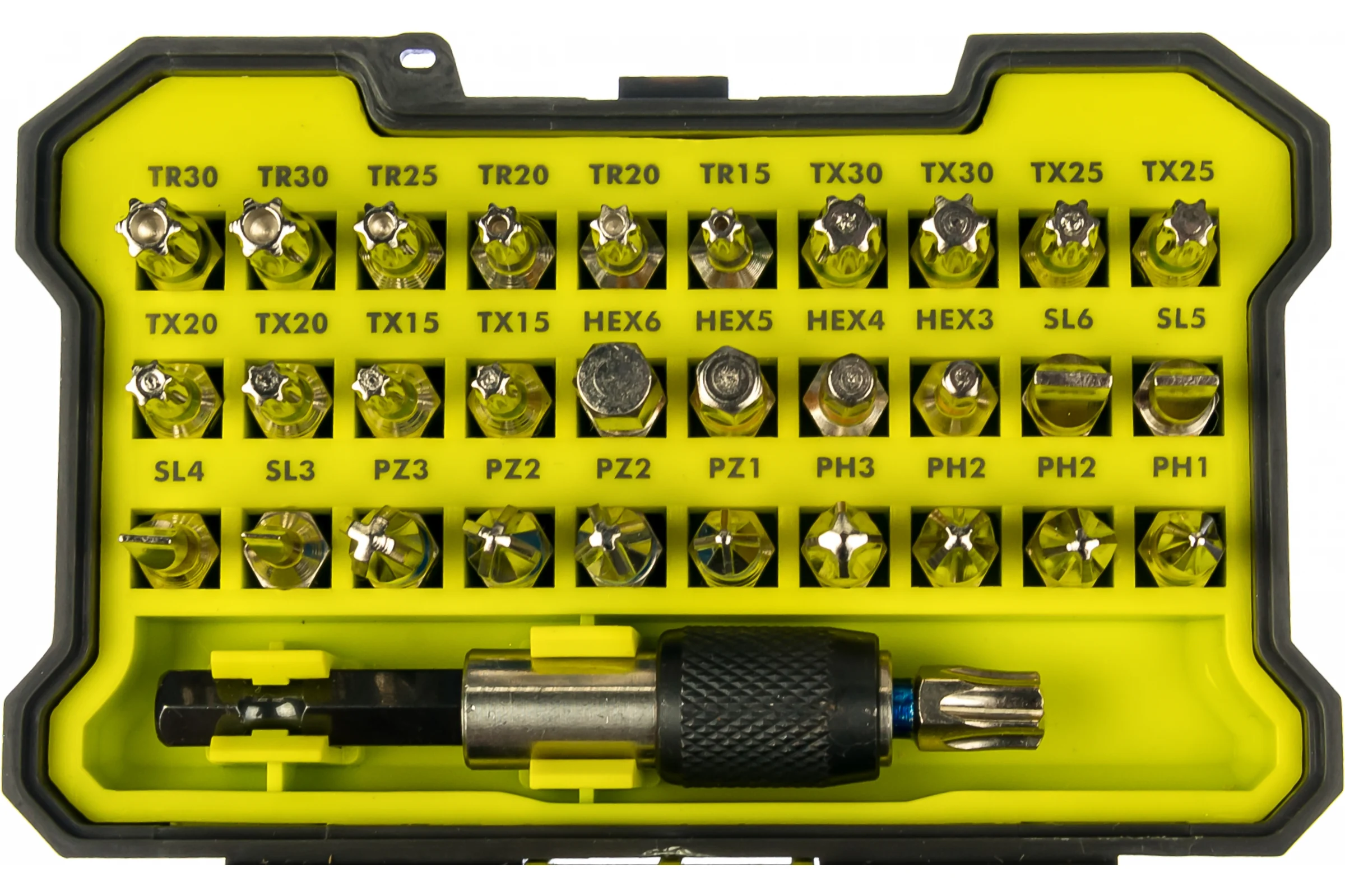 Набор бит с быстросъемным держателем бит 60 мм (32 шт) Ryobi RAK32MSD 5132002798
