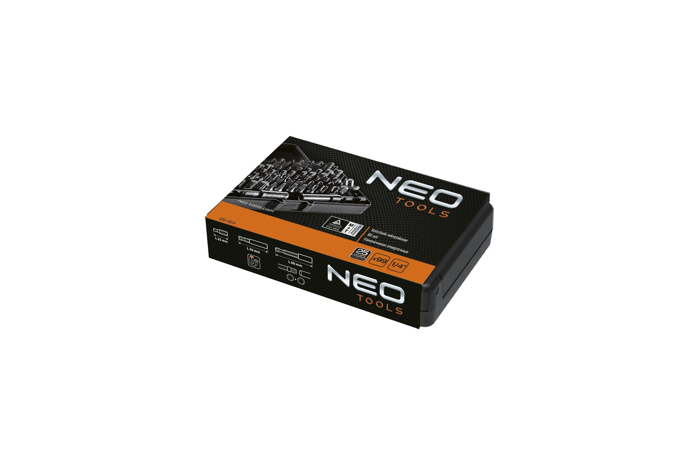 Набор насадок с держателем (99 шт.) NEO Tools 06-104