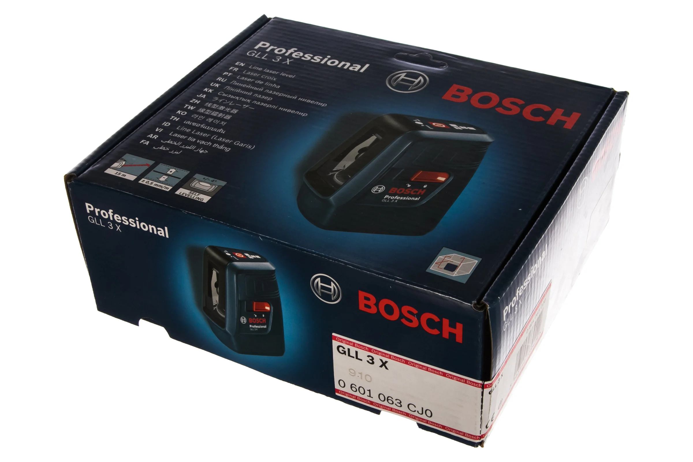 Линейный лазерный нивелир Bosch GLL 3-X 0.601.063.CJ0