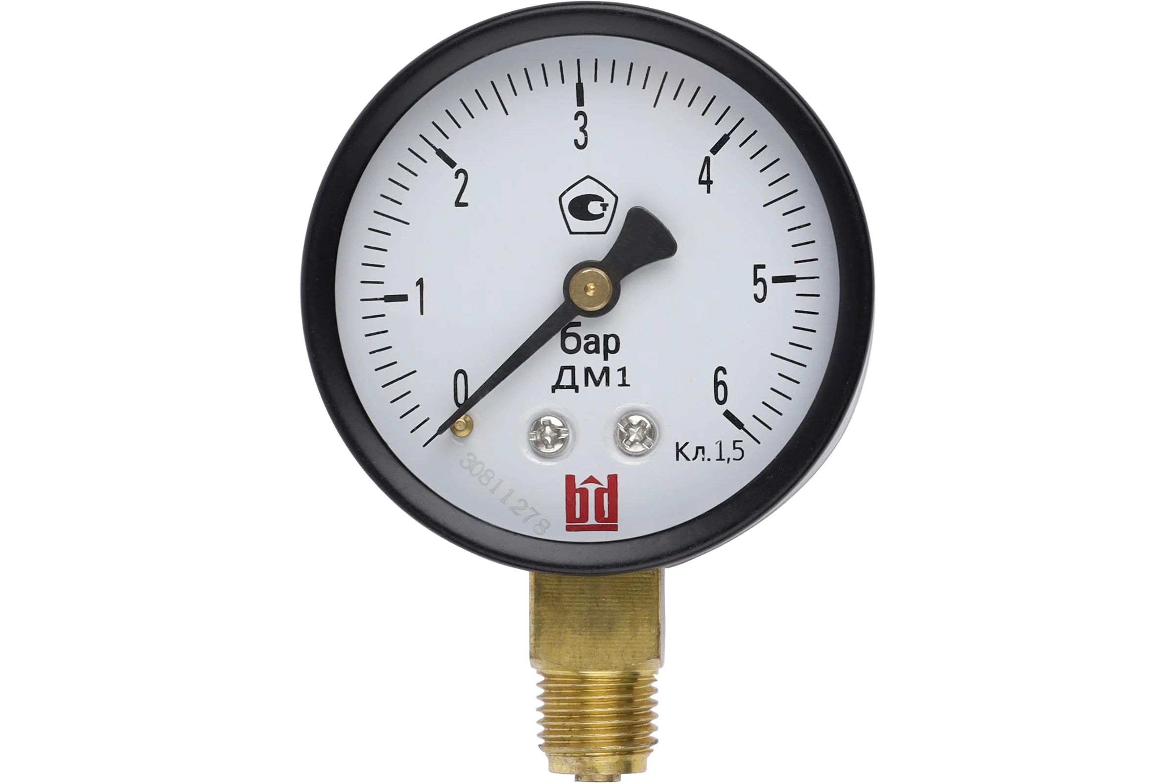 Манометр ДМ 1 Т2 063 Р (0-6) бар, кл.1.5, G1/4" BD 1151100010