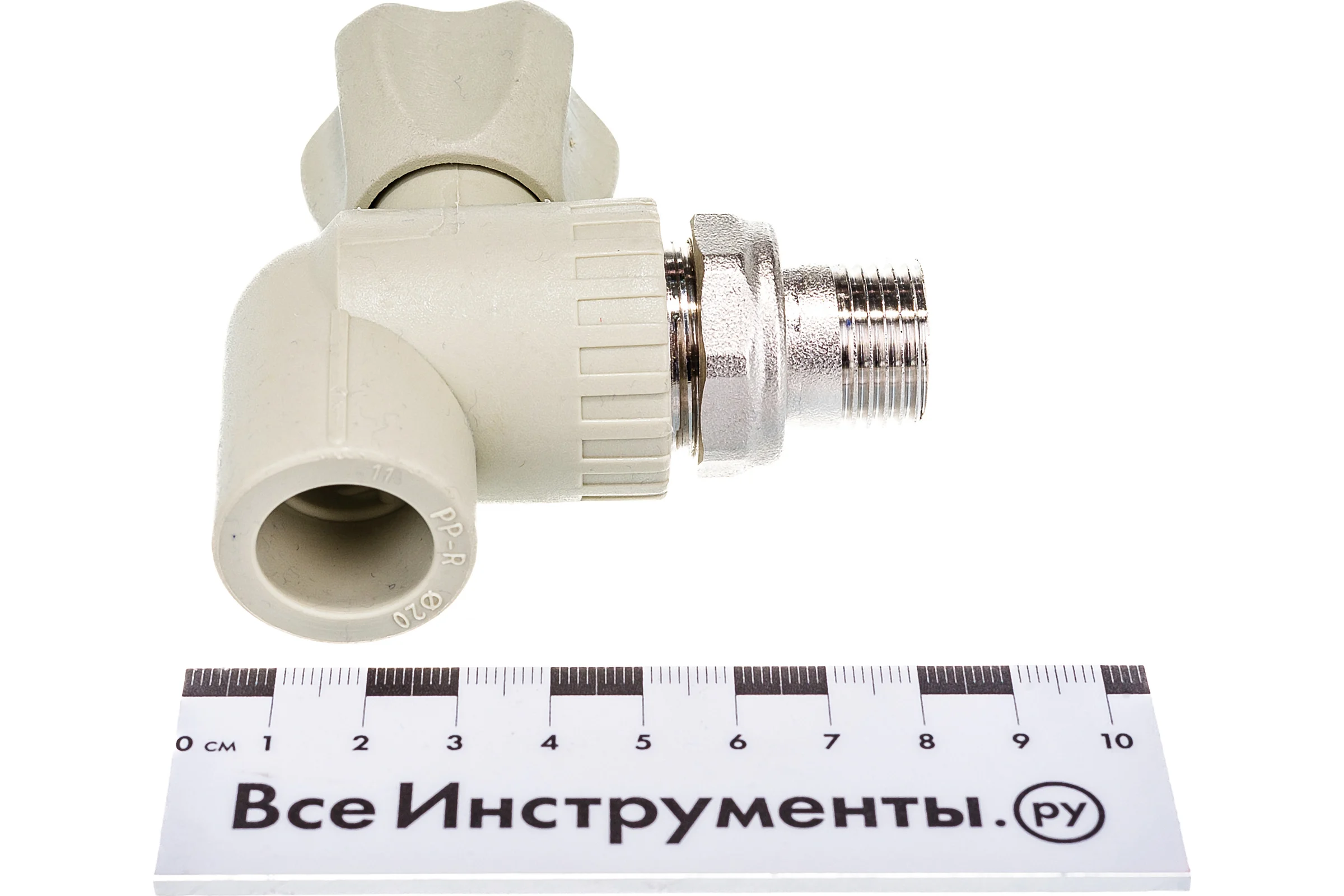 Угловой кран для радиаторов, сварка-Н 20x1/2 с разъёмным соединением FV-Plast A315020000
