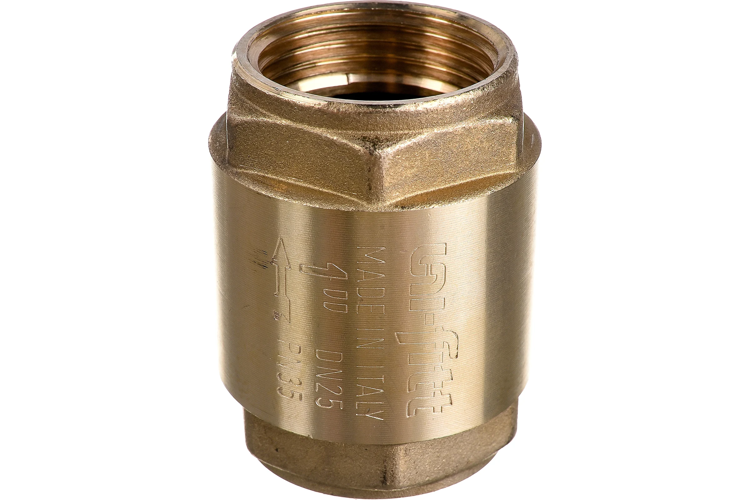 Обратный пружинный клапан 1" металлический затвор Uni-Fitt 222G4000