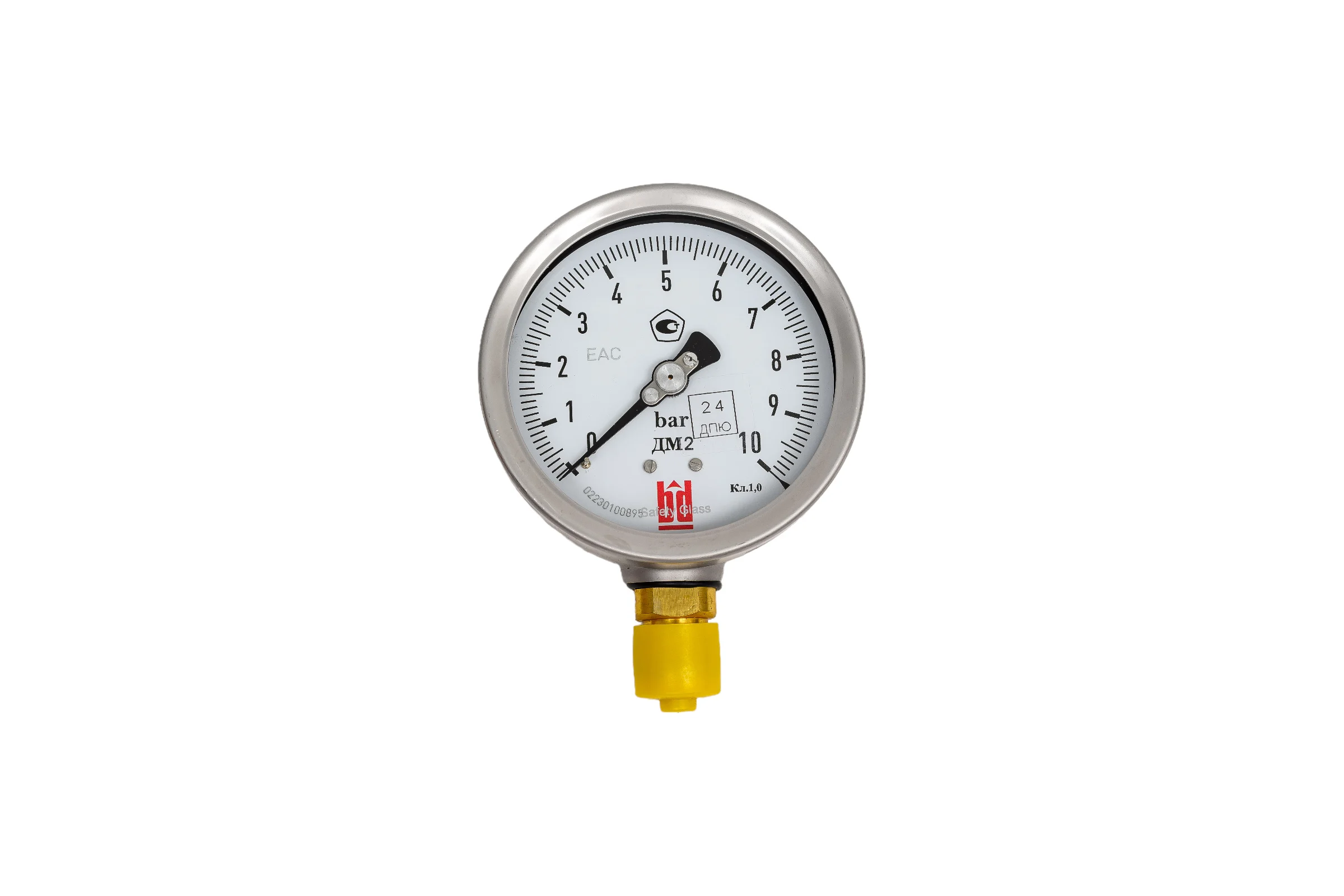 Манометр ДМ 2 100 Р (0-10) бар, кл.1.0, G1/2" BD 1152100009
