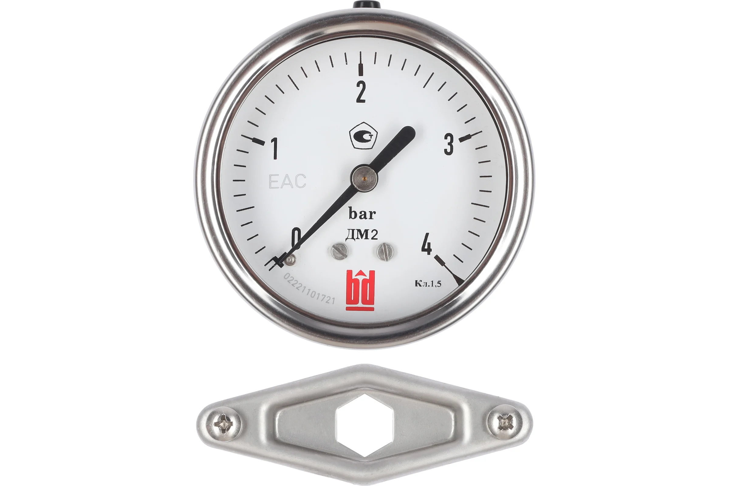 Манометр ДМ 2 063 ТС (0-4) бар, кл.1.5, G1/4" BD 1152100019
