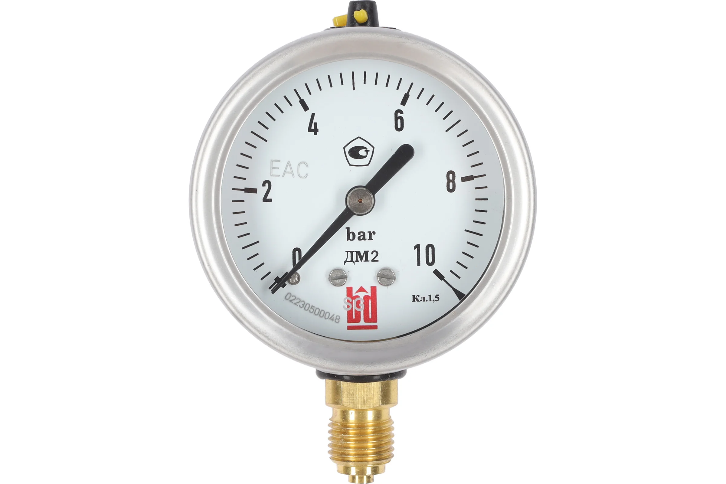 Манометр ДМ 2 063 Р (0-10) бар, кл.1.5, G1/4", DIN CASE BD 1152100023