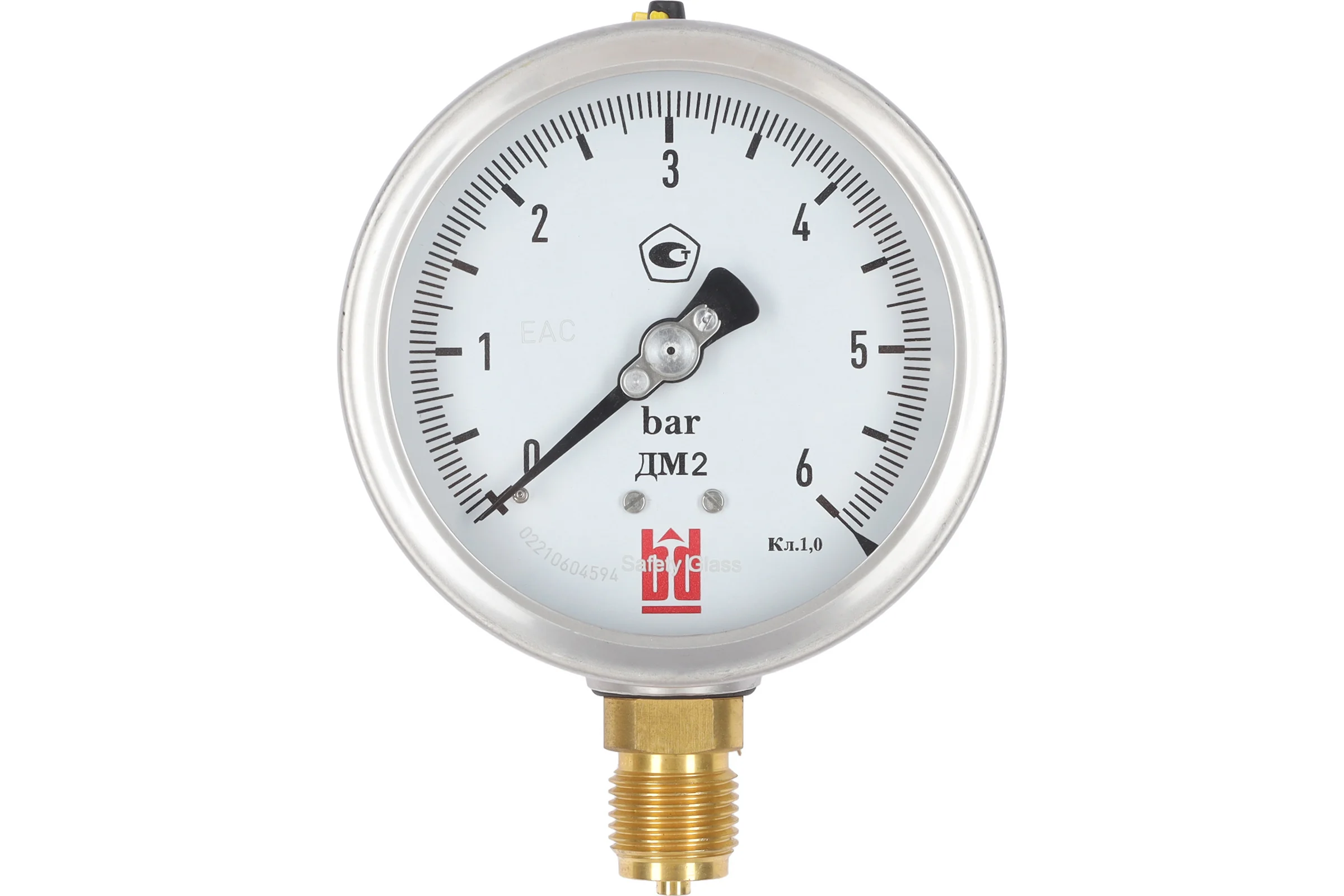Манометр ДМ 2 100 Р (0-6) бар, кл.1.0, G1/2" BD 1152100013
