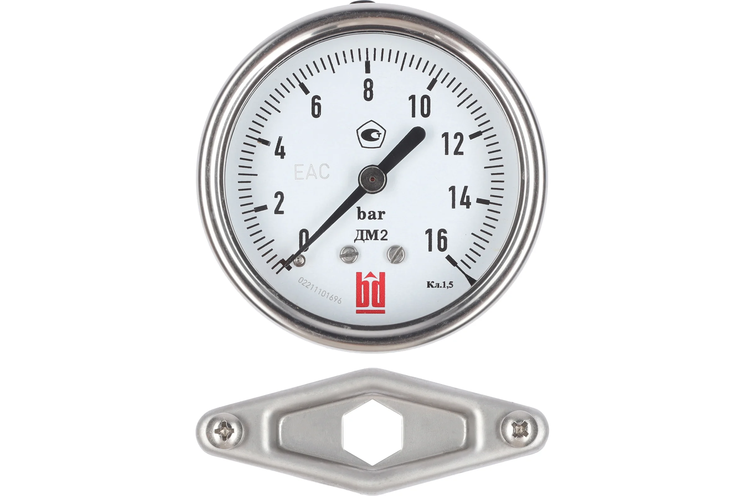 Манометр ДМ 2 063 ТС (0-16) бар, кл.1.5, G1/4" BD 1152100017