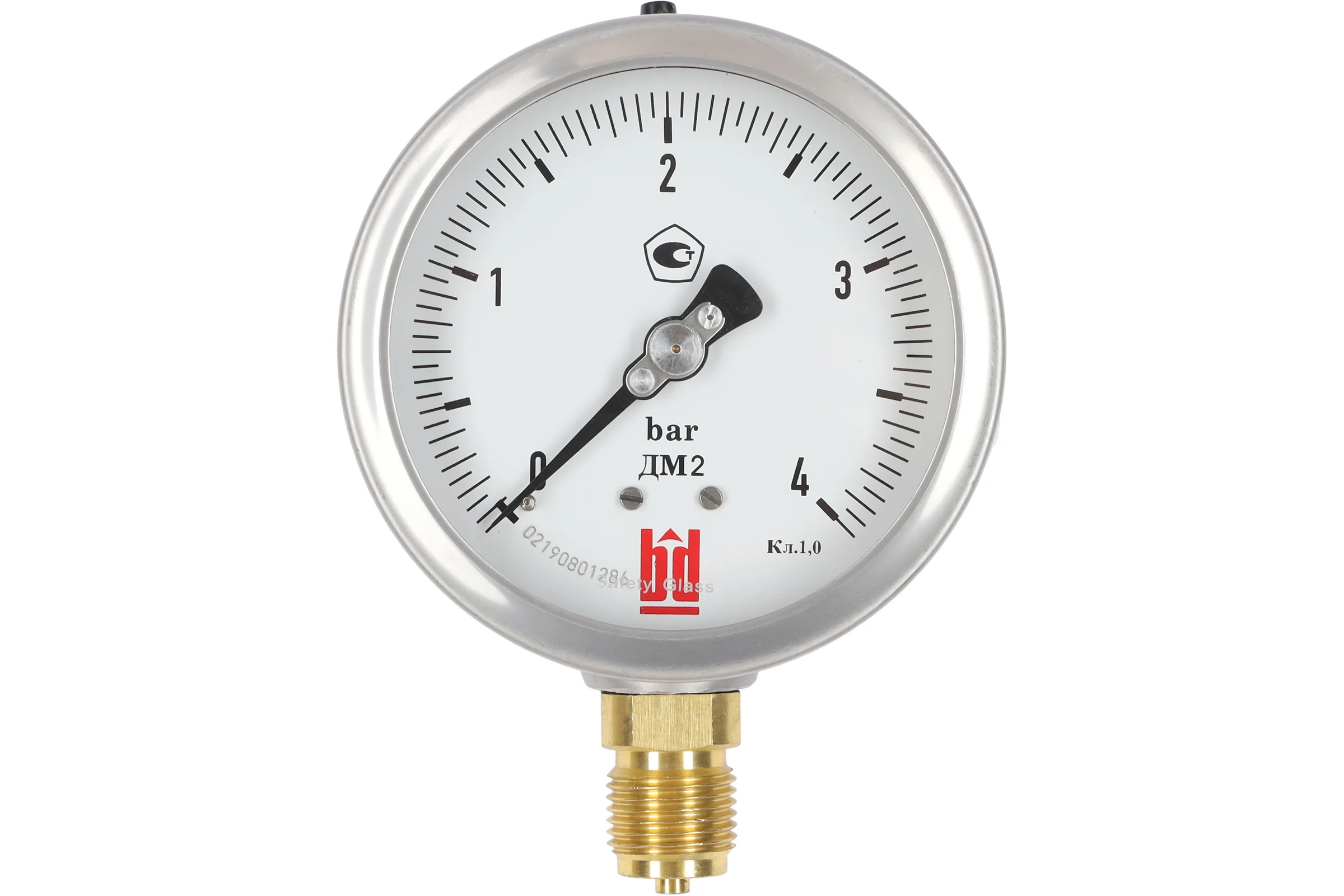 Манометр ДМ 2 100 Р (0-4) бар, кл.1.0, G1/2" BD 1152100012