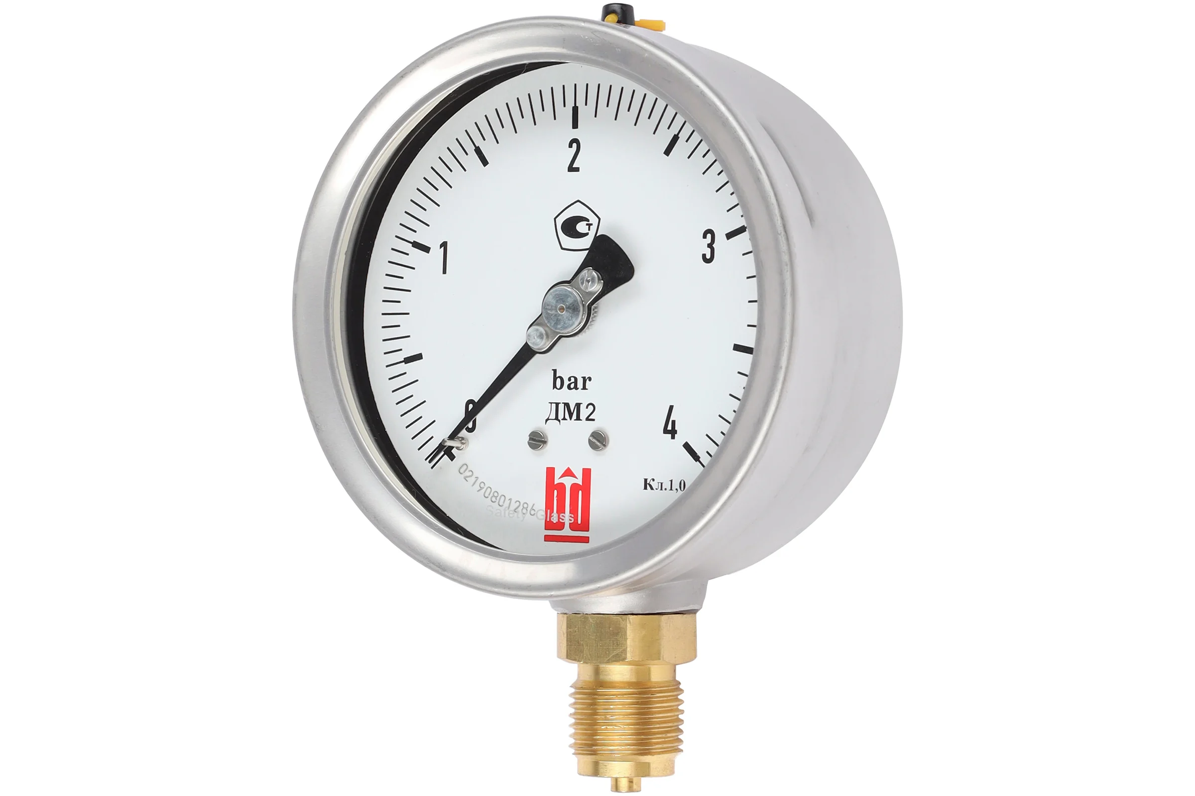 Манометр ДМ 2 100 Р (0-4) бар, кл.1.0, G1/2" BD 1152100012