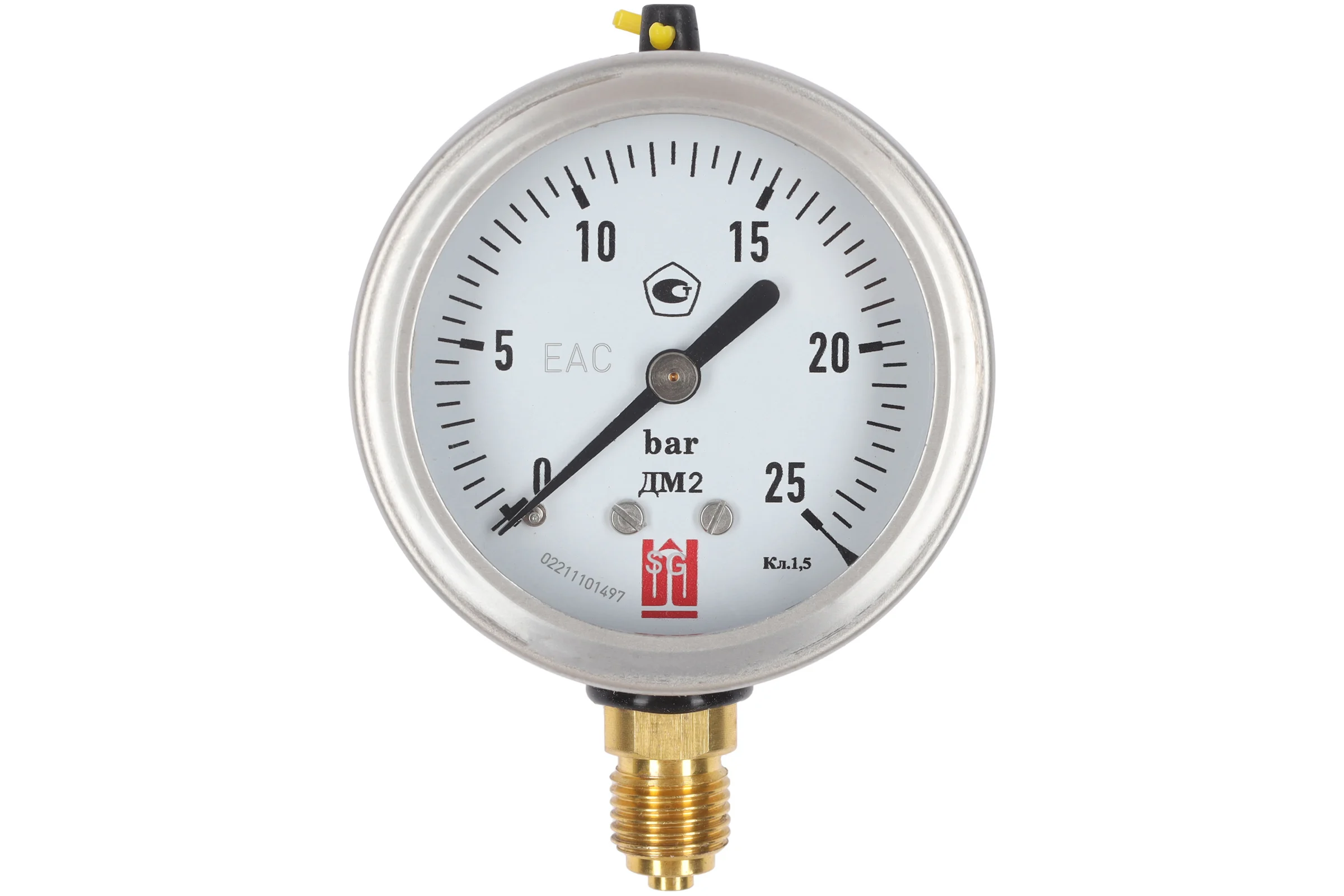 Манометр ДМ 2 063 Р (0-25) бар, кл.1.5, G1/4", DIN CASE BD 1152100025
