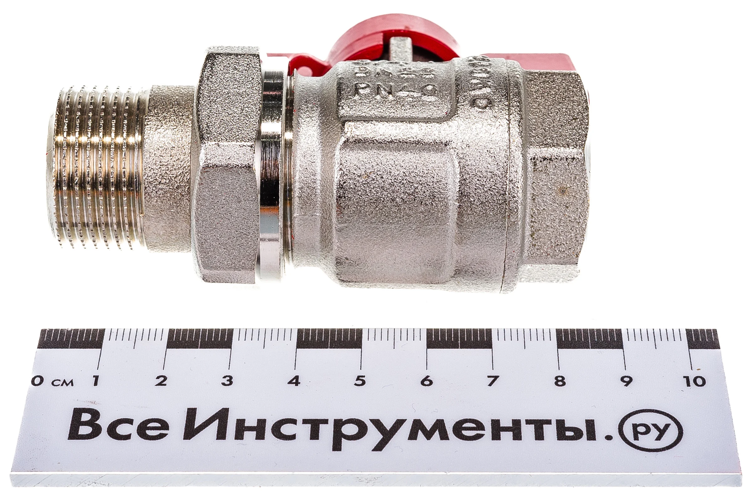 Полнопроходной кран НВ 3/4 с разъемным соединением, бабочка Uni-Fitt 113T3000