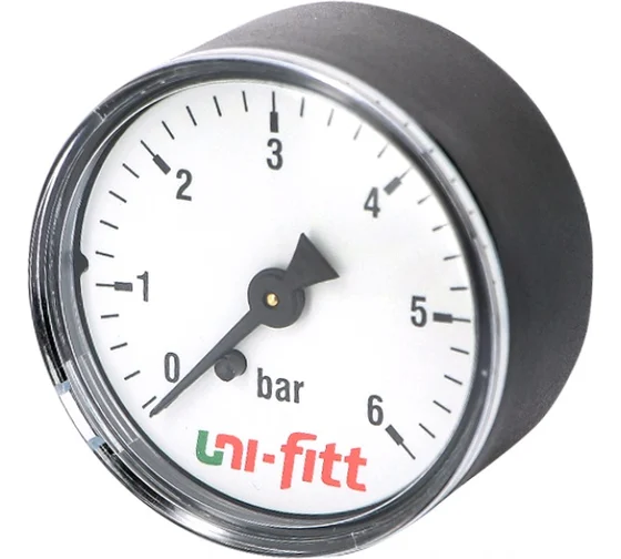 Аксиальный манометр 6бар, диаметр 63мм, 1/4Н Uni-Fitt 300P2030