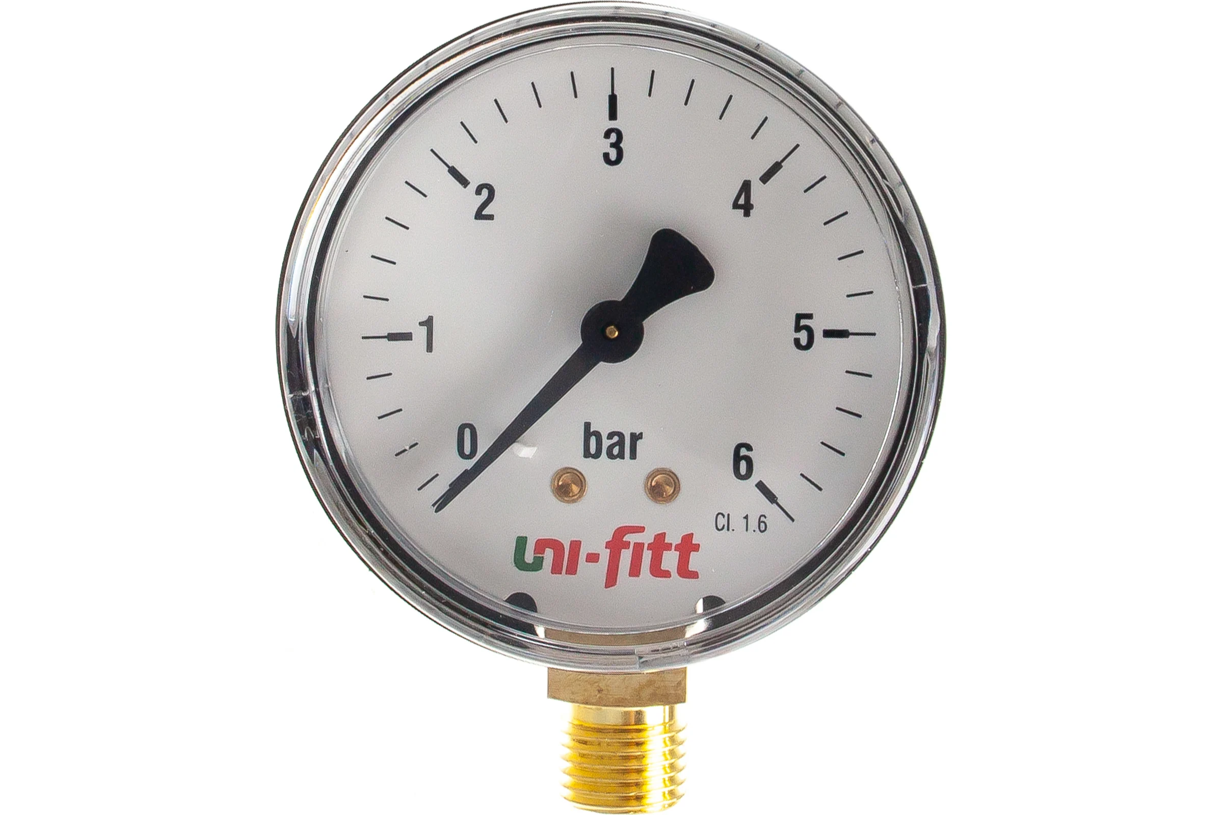 Радиальный манометр 6бар, диаметр 63мм, 1/4Н Uni-Fitt 301P2030