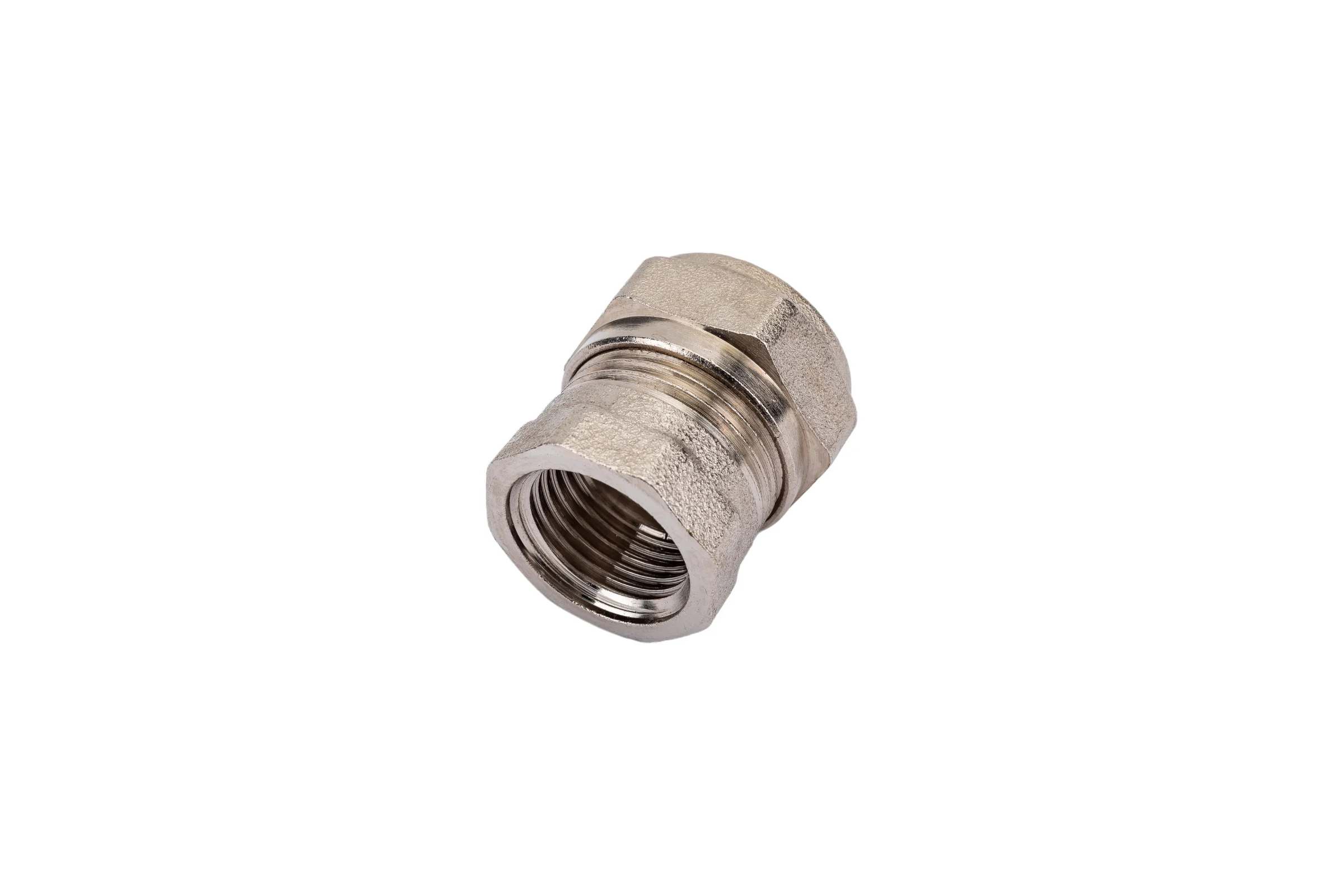 Обжимная муфта - В 20х1/2 никелированная Uni-Fitt 661N7200