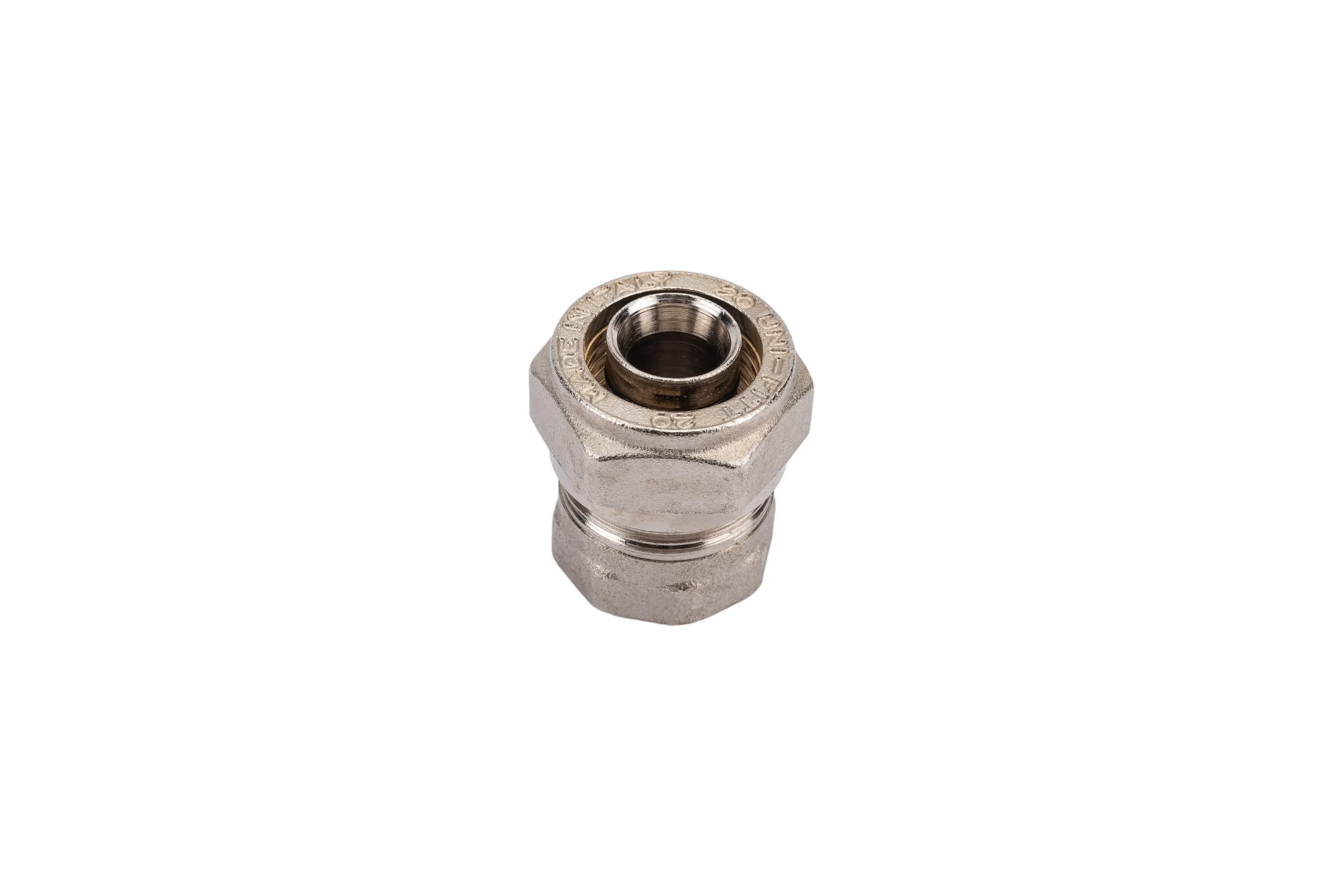 Обжимная муфта - В 20х1/2 никелированная Uni-Fitt 661N7200