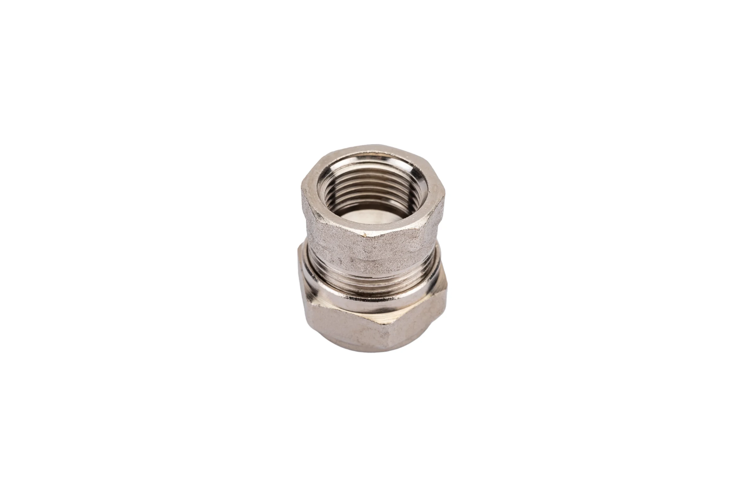 Обжимная муфта - В 20х1/2 никелированная Uni-Fitt 661N7200