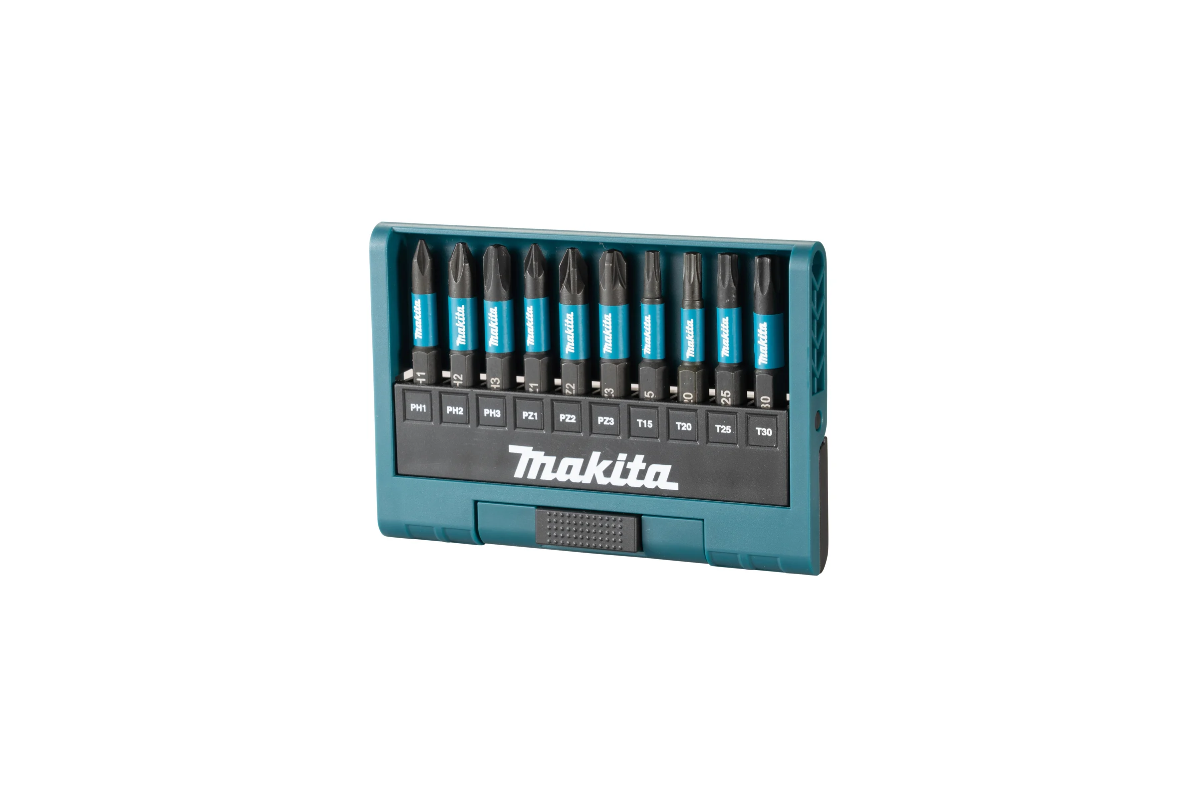 Набор бит Impact Black 50 мм, 10 шт (PH1, PH2, PH3, PZ1, PZ2, PZ3, T15, T20, T25, T30) Makita E-12011