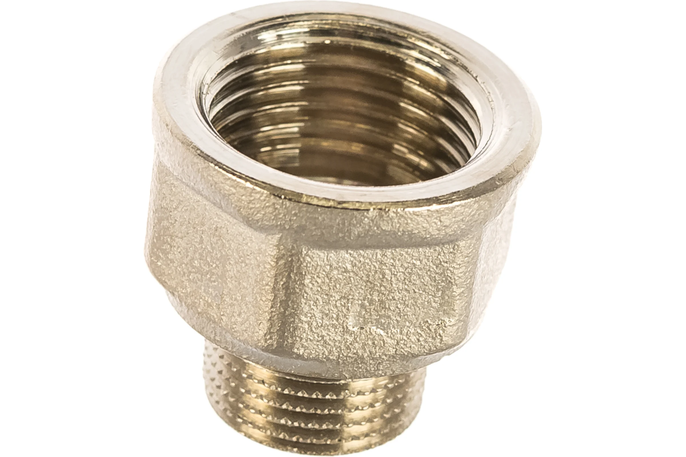Переходник НВ 3/8mх1/2f никелированный Uni-Fitt 603N1200