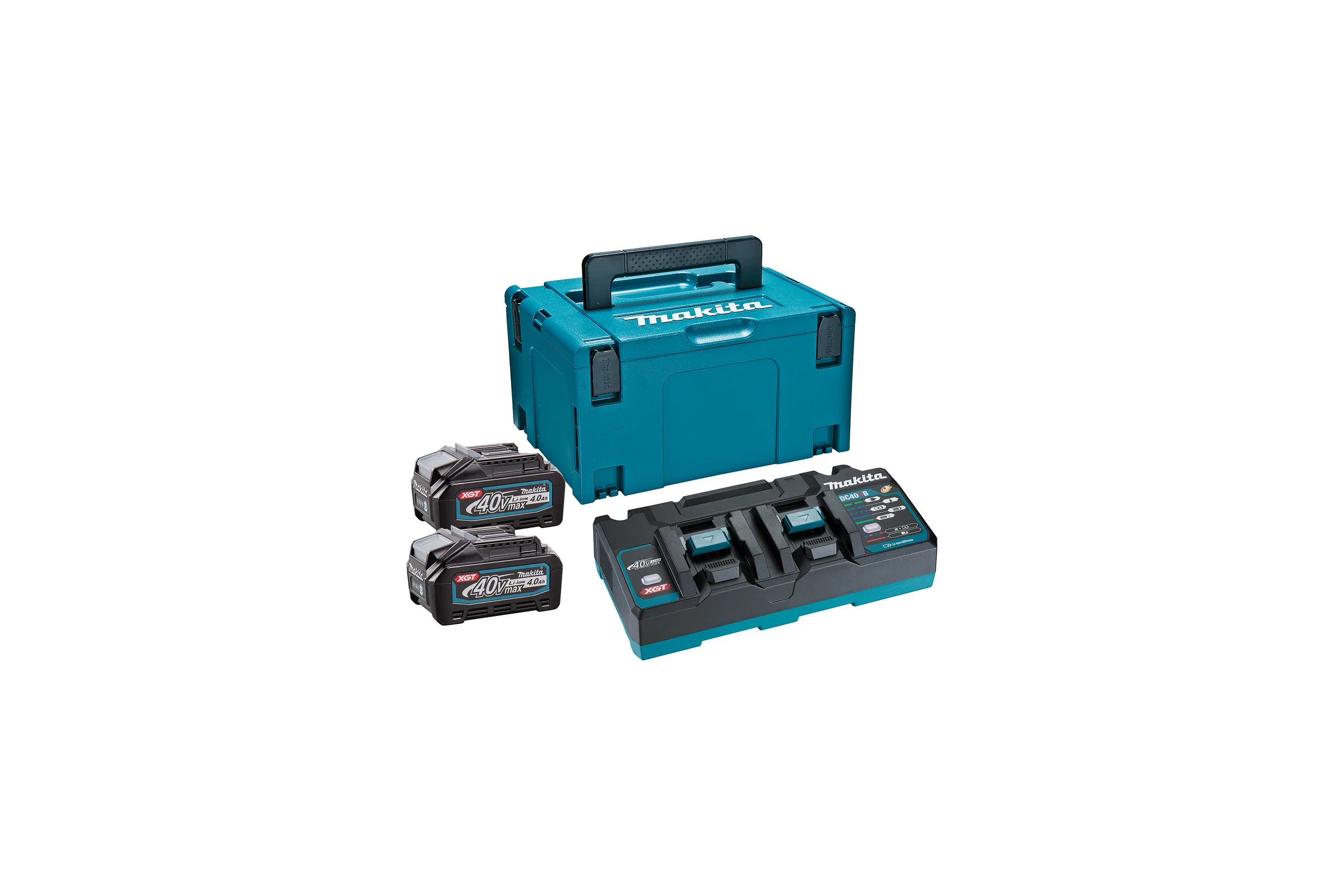 Набор PSK (2 аккумулятора BL4040, зарядное устройство DC40RB, кейс MAKPAC тип 3) Makita 191U04-0