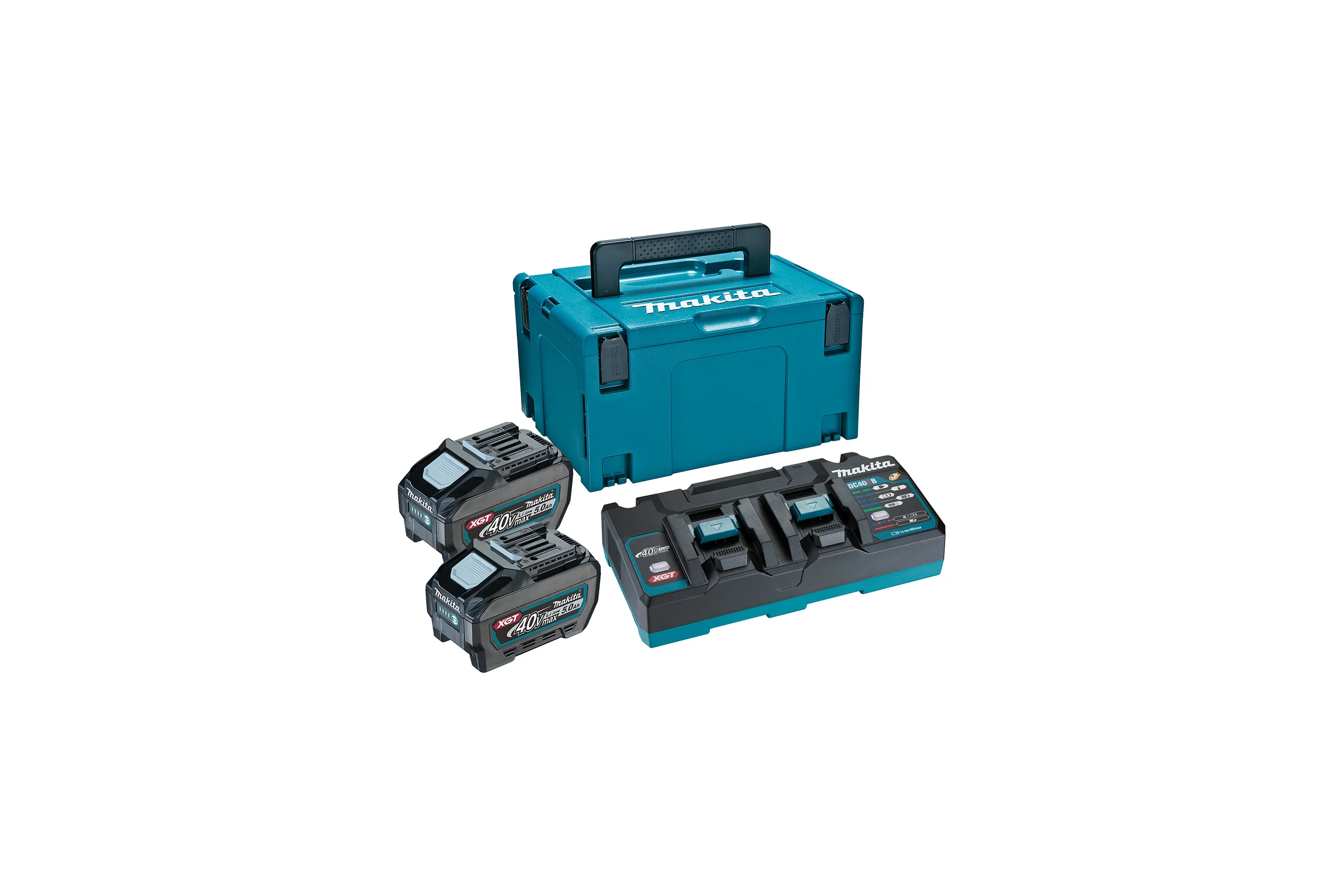 Набор PSK (2 аккумулятора BL4050F, зарядное устройство DC40RB, кейс MAKPAC тип 3) Makita 191U18-9