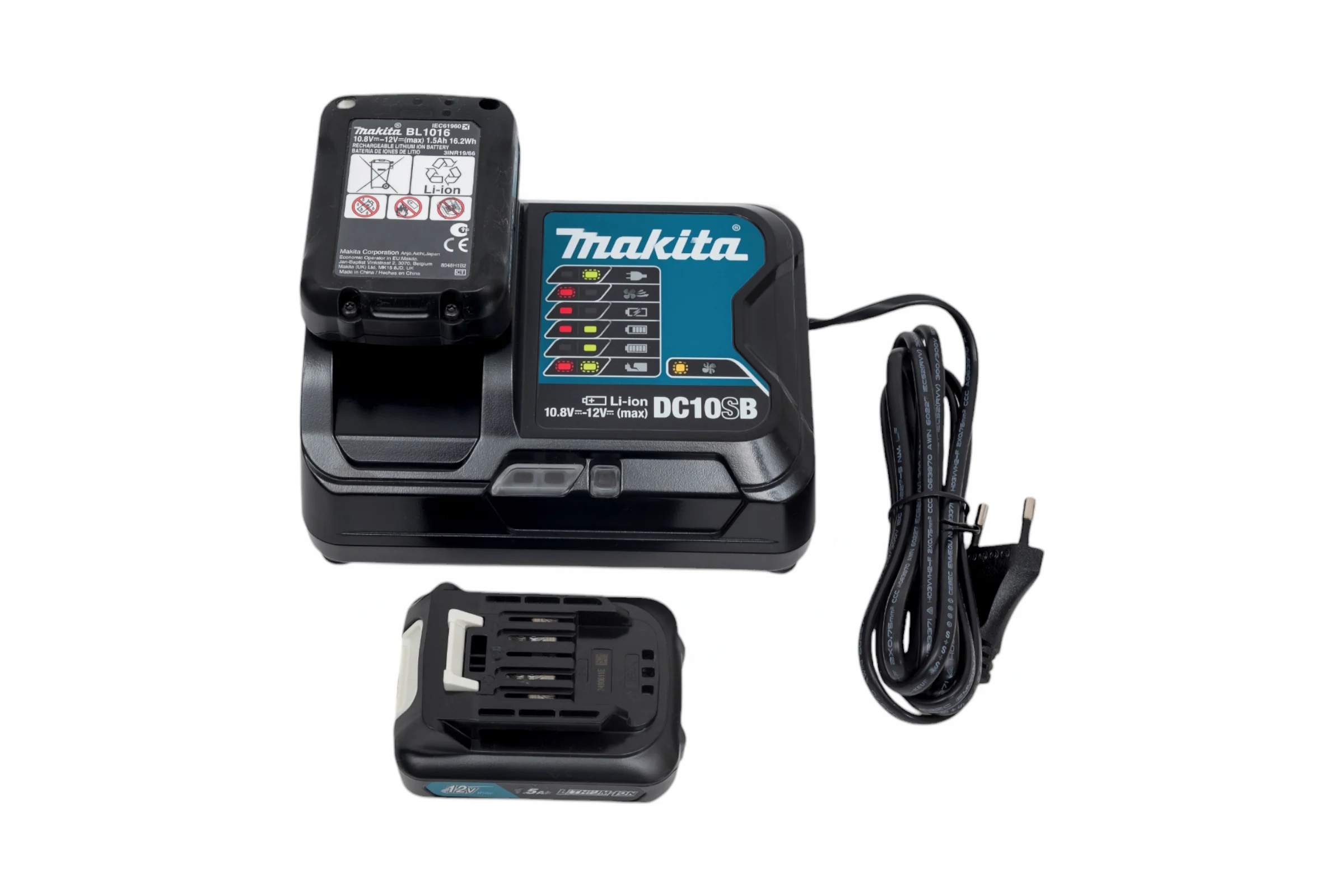 Набор PSK MKP1SY122 (2 аккумулятора BL1016, зарядное устройство DC10SB, кейс MAKPAC тип 1) Makita 197652-7