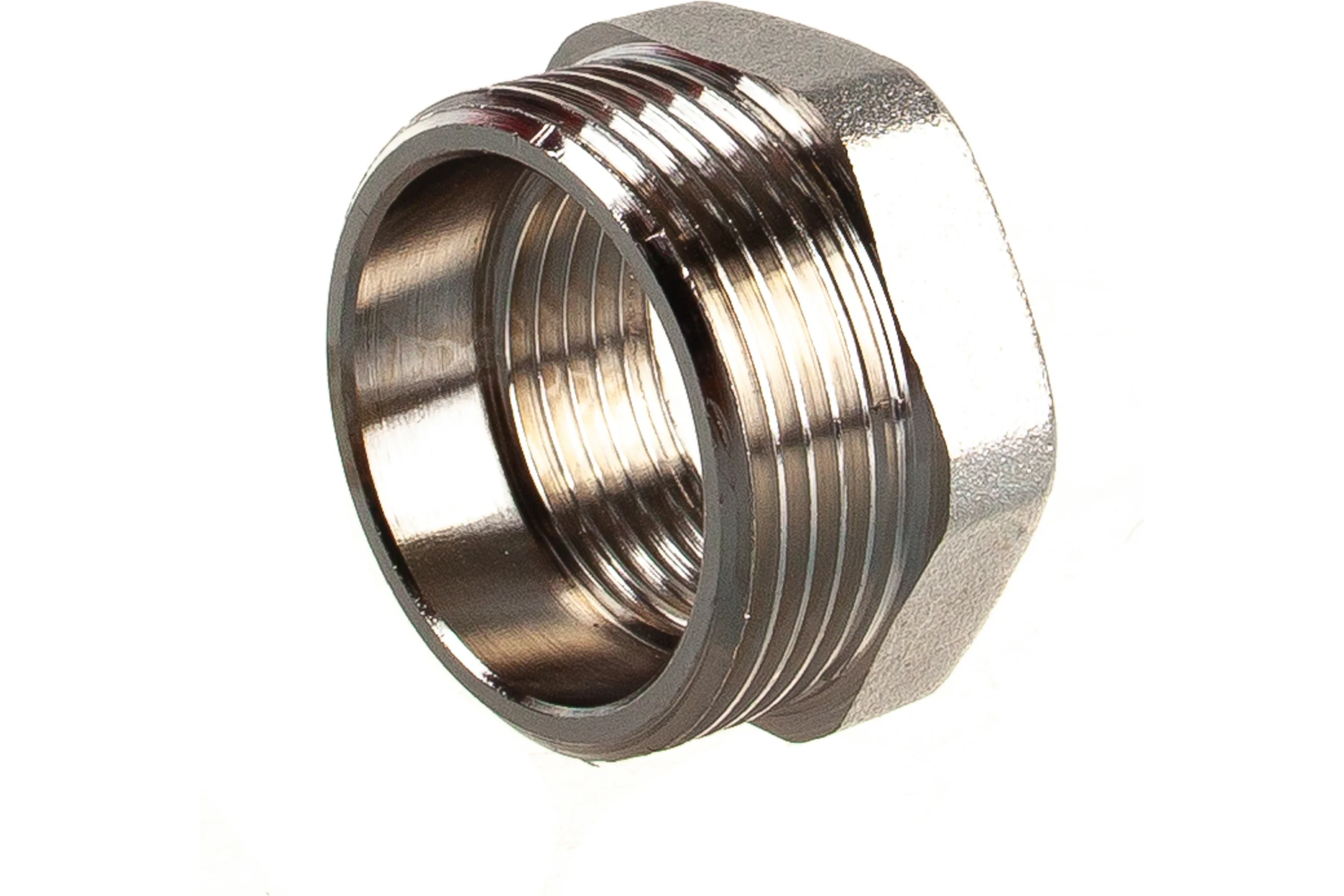 Футорка НВ 1-1/4х1 никелированная Uni-Fitt 604N5400