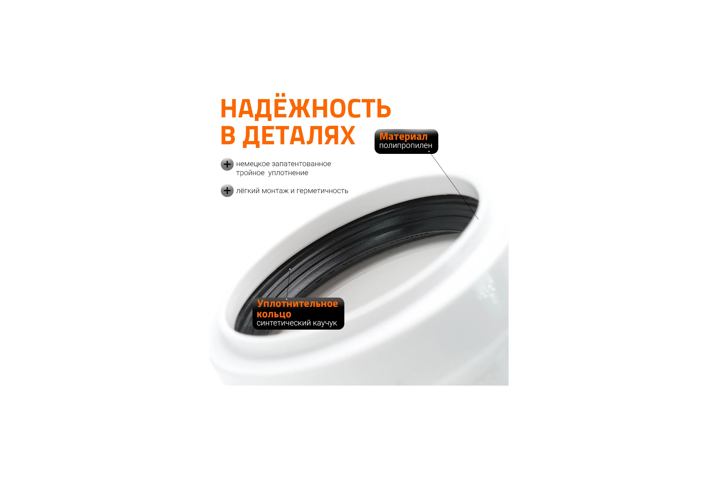 Отвод Ostendorf htbw белый 40x45 559370
