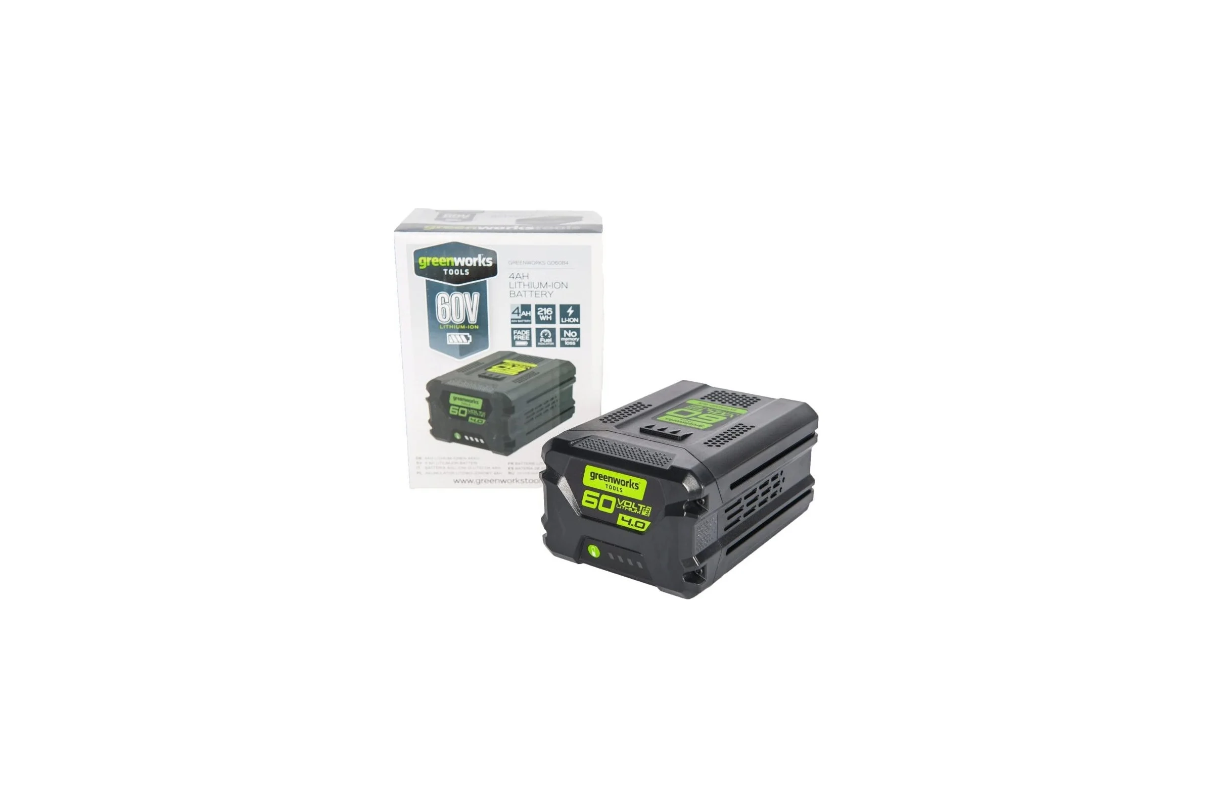 Аккумулятор G60B4, 60V, 4 А.ч GreenWorks 2918407